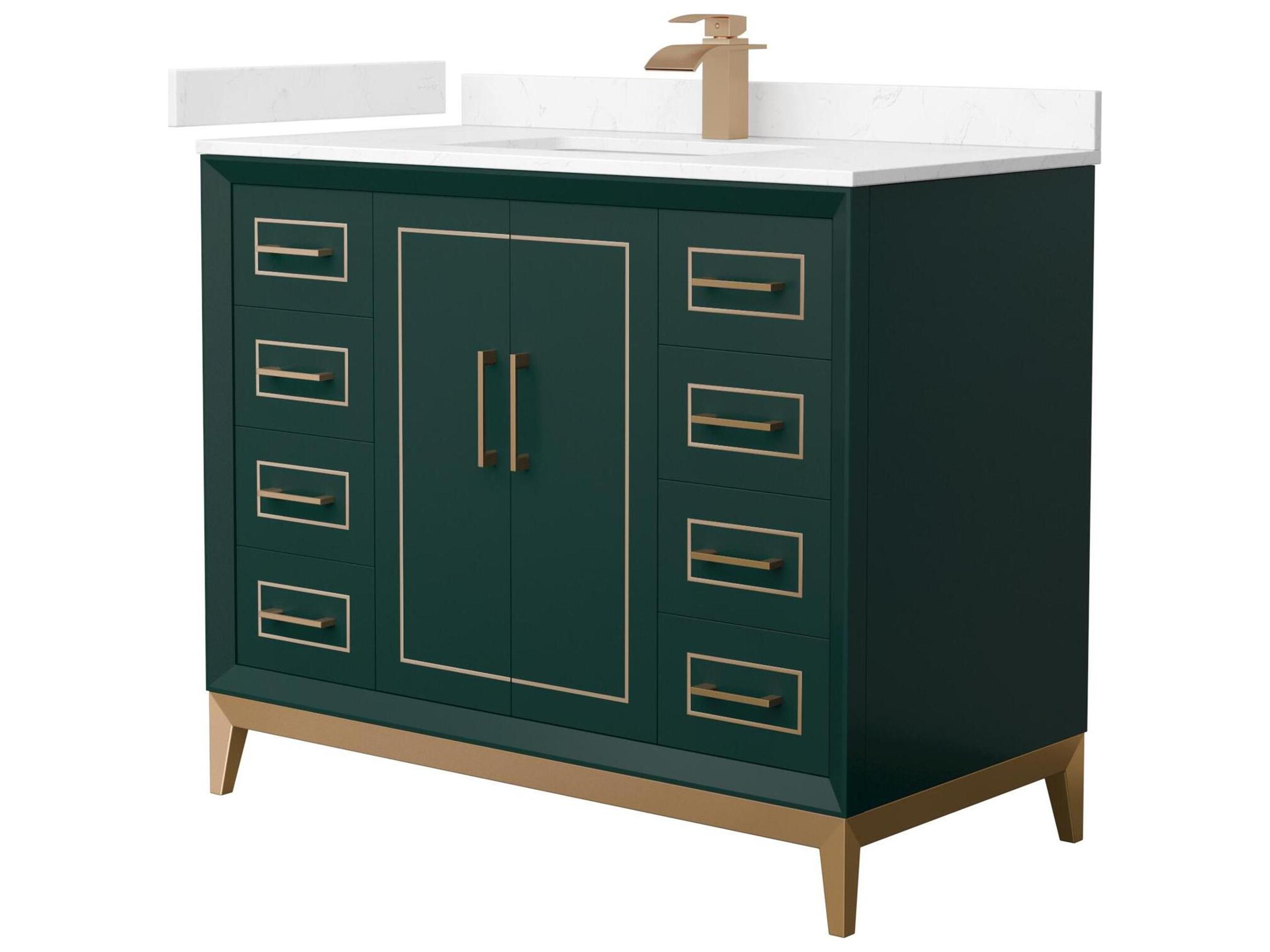Wyndham Collection Marlena 42" Green Vanity