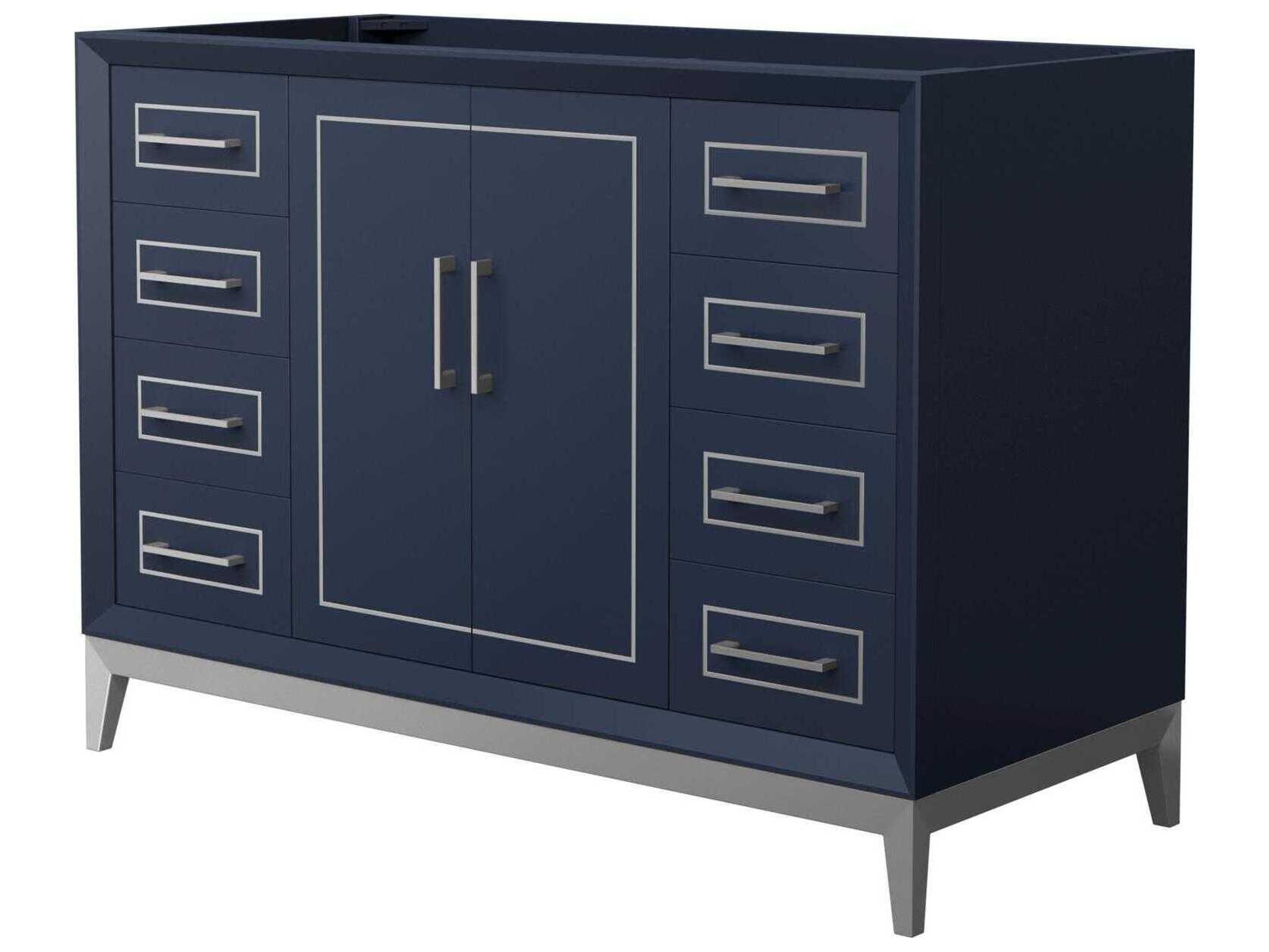 Wyndham Collection Marlena 48" Dark Blue Vanity