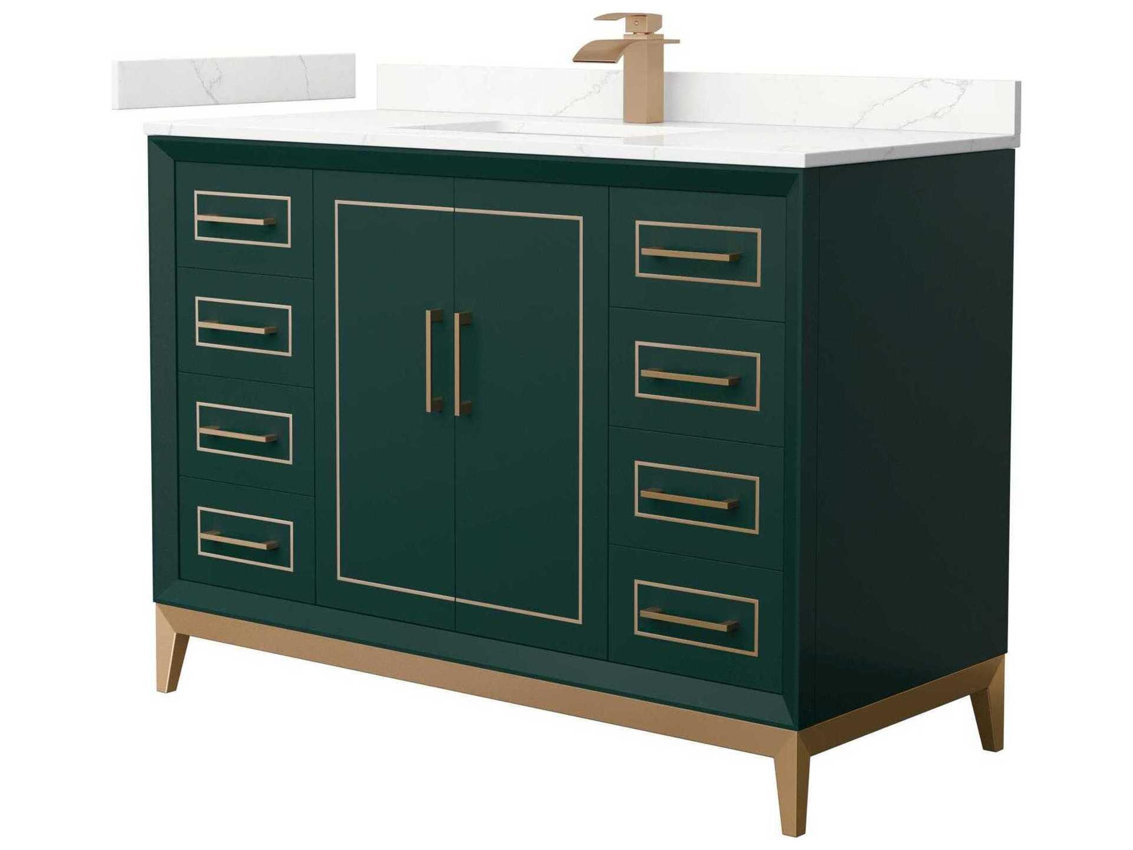 Wyndham Collection Marlena 48" Green Vanity