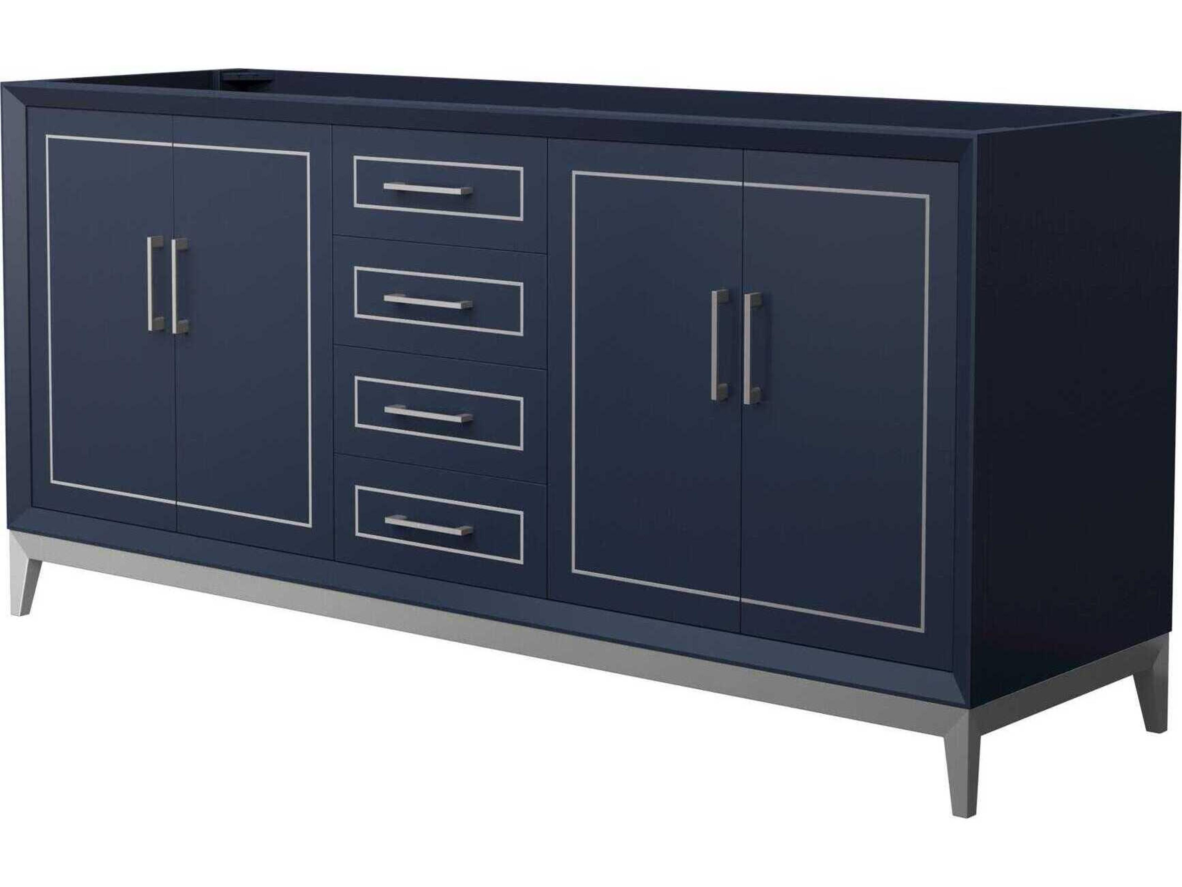 Wyndham Collection Marlena 72" Dark Blue Vanity