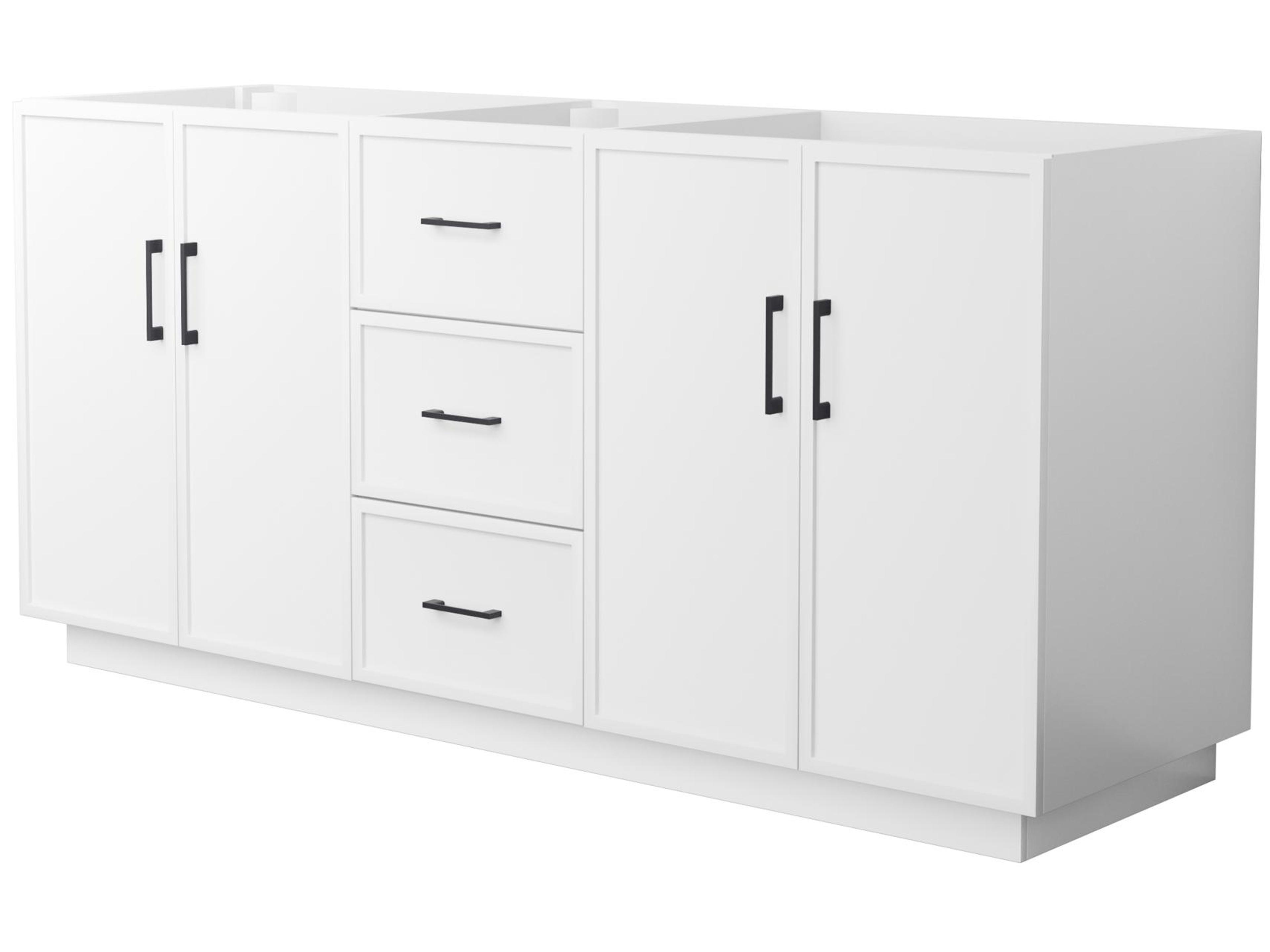 Wyndham Collection Elan-TK 71" White Vanity with Toe Kick
