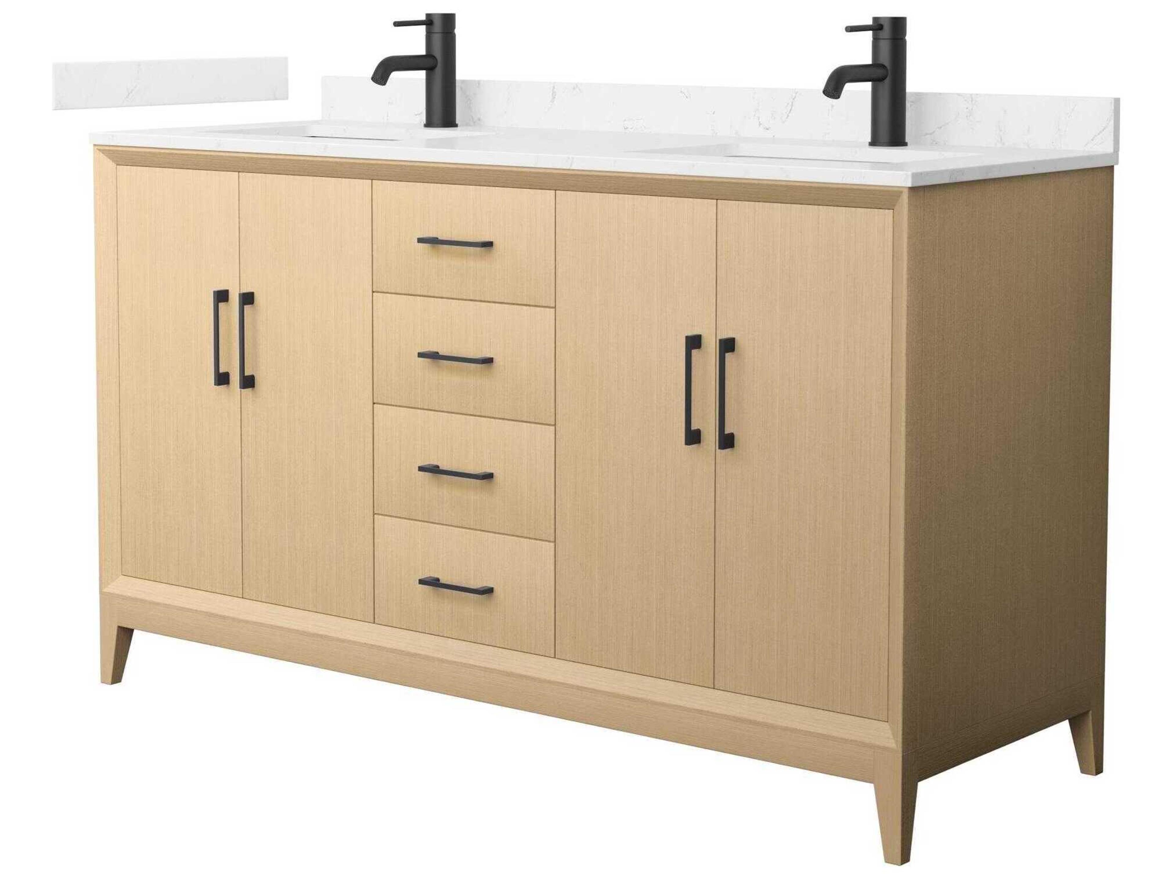 Wyndham Collection Janna 60" White Vanity