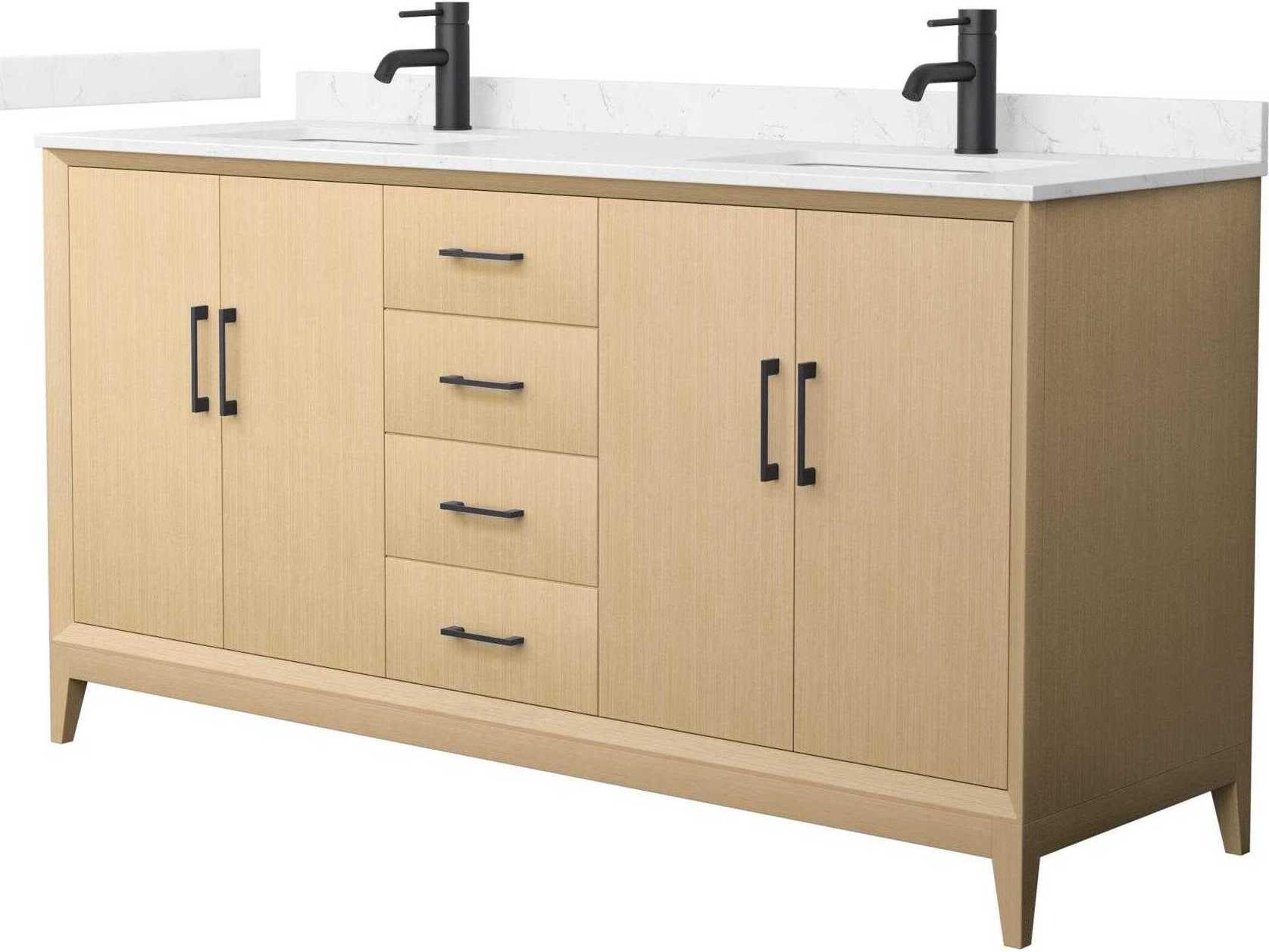 Wyndham Collection Janna 66" White Vanity