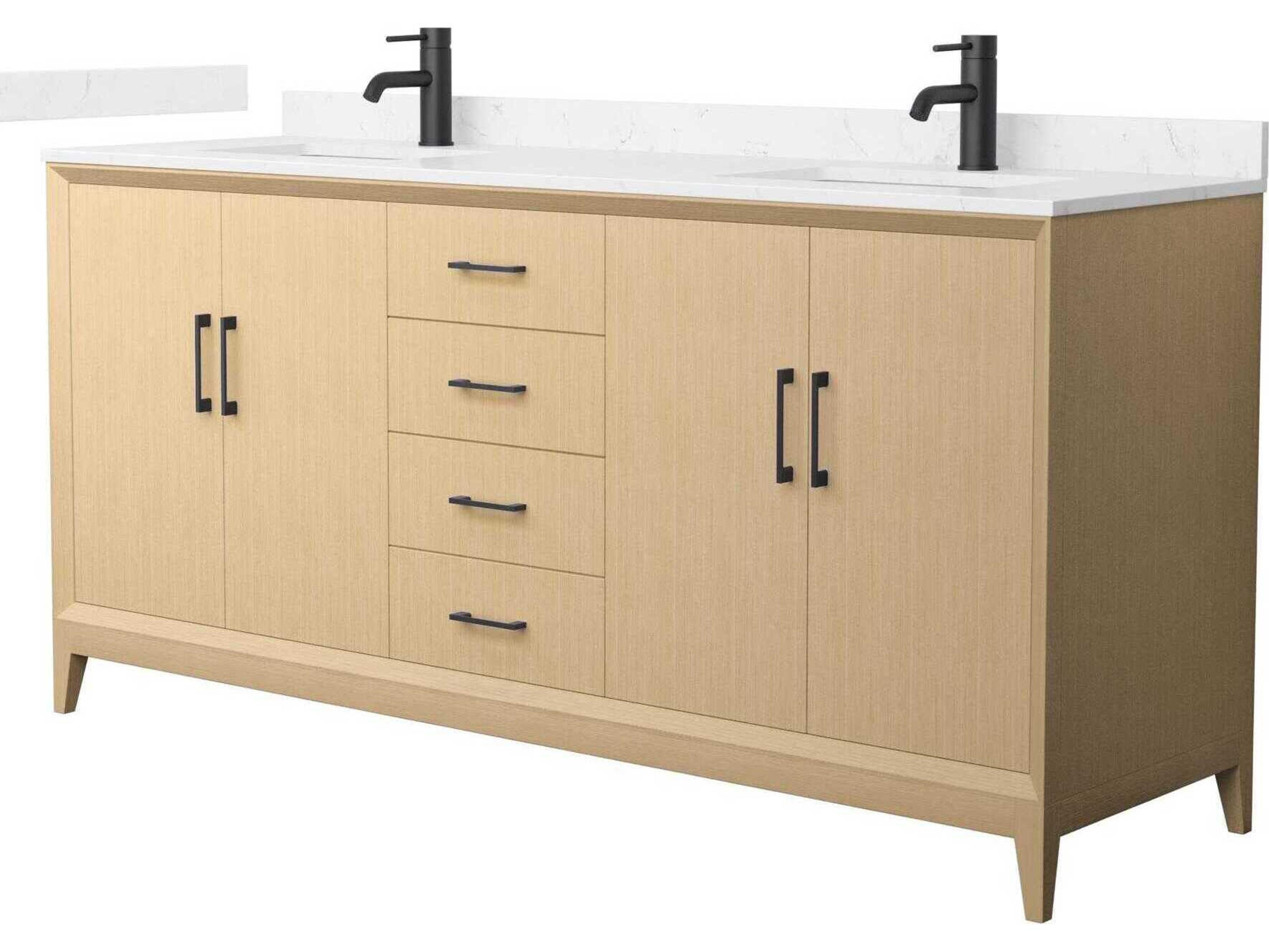 Wyndham Collection Janna 72" White Vanity