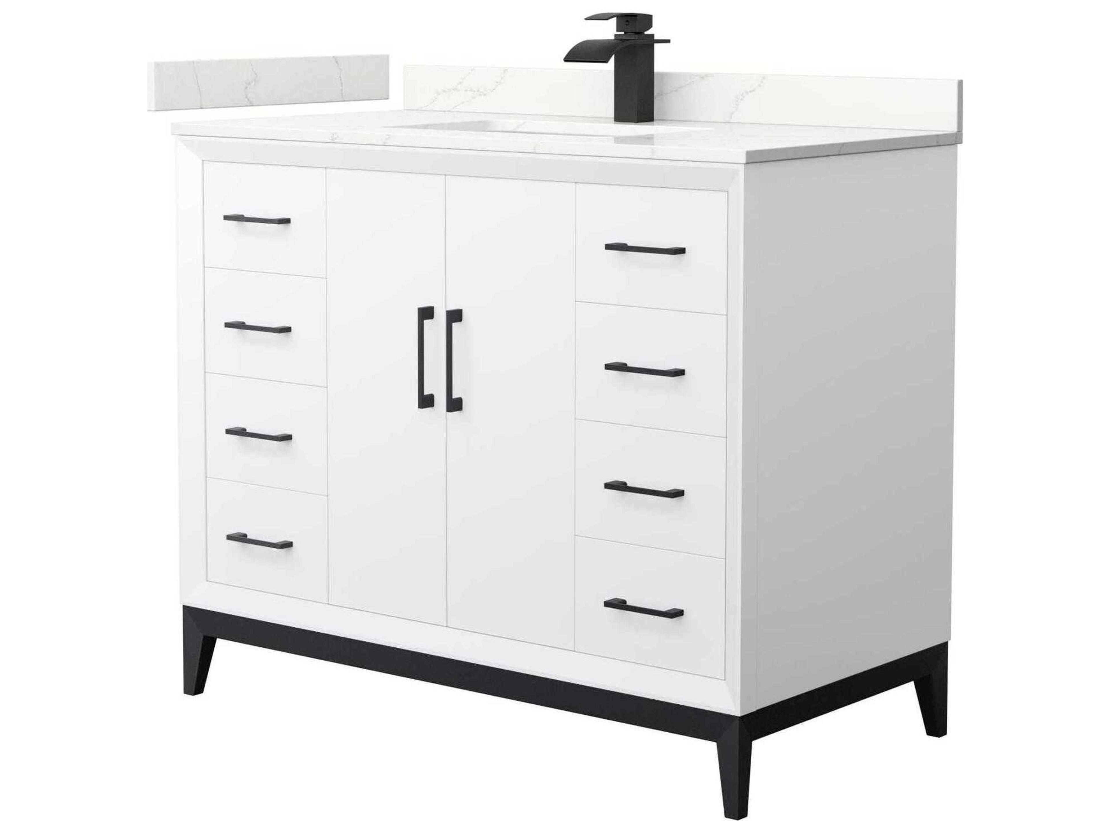 Wyndham Collection Amici 42" White Vanity