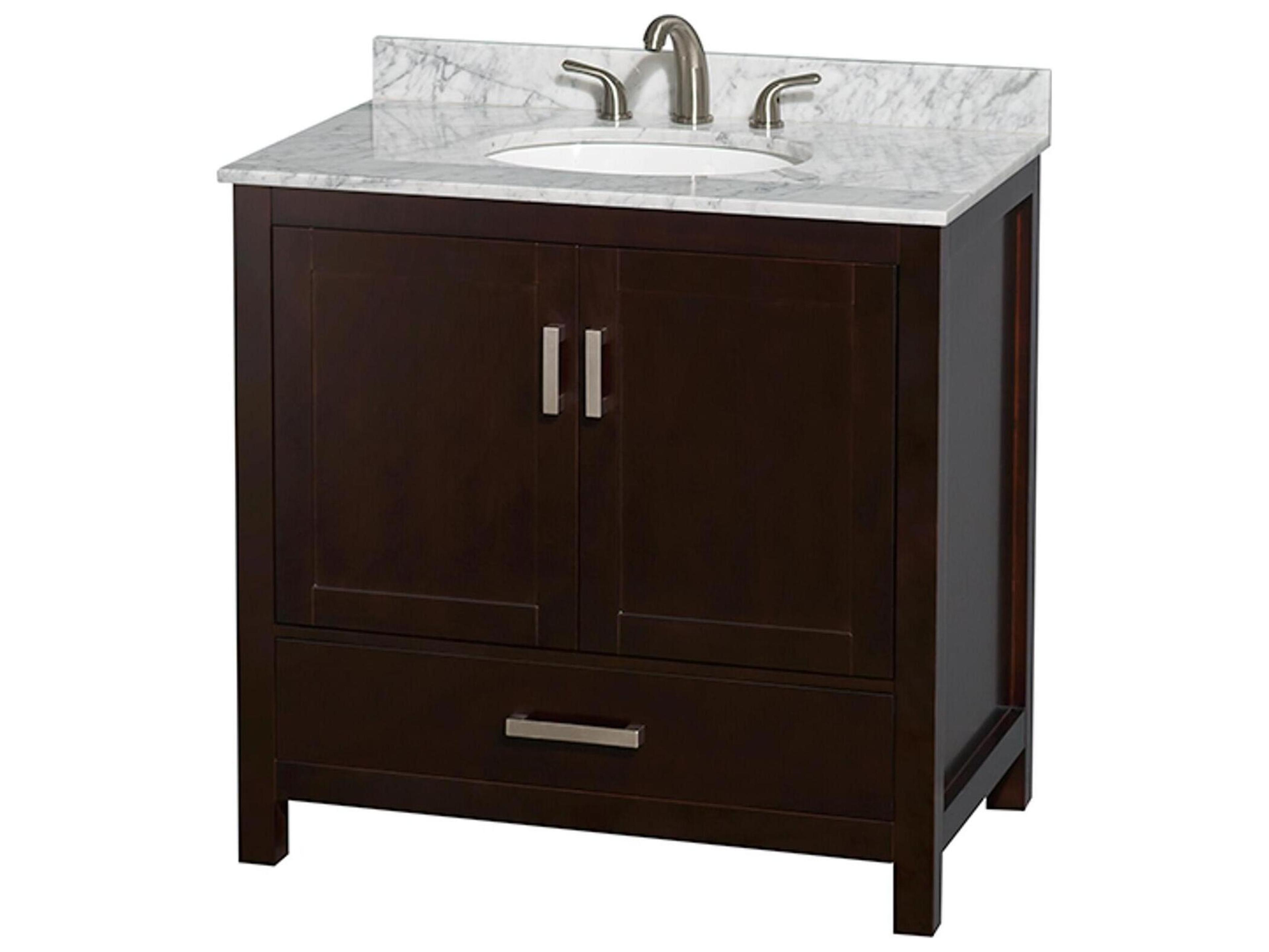 Wyndham Collection Sheffield 36" Espresso Vanity