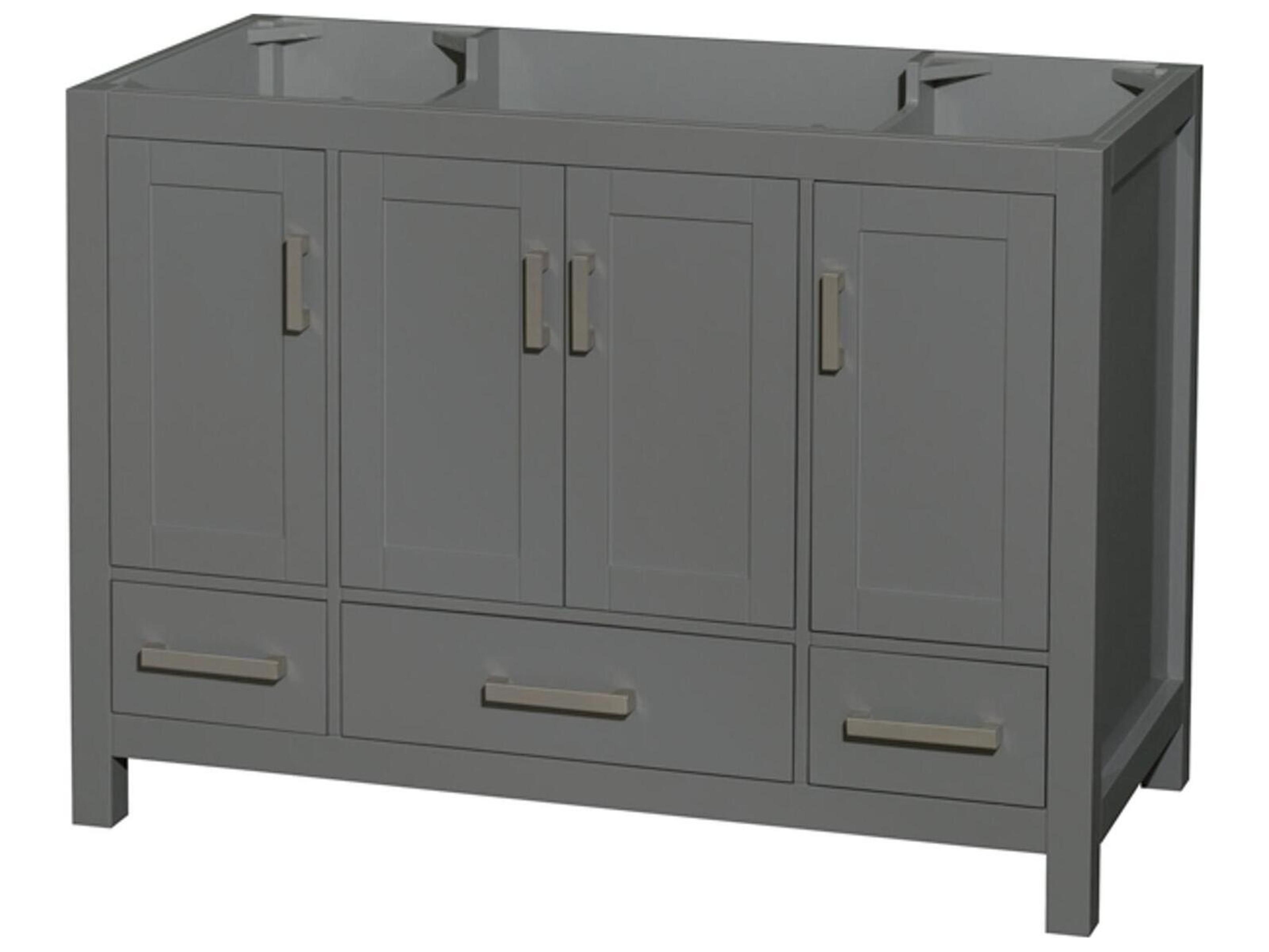 Wyndham Collection Sheffield 47" Dark Gray Vanity