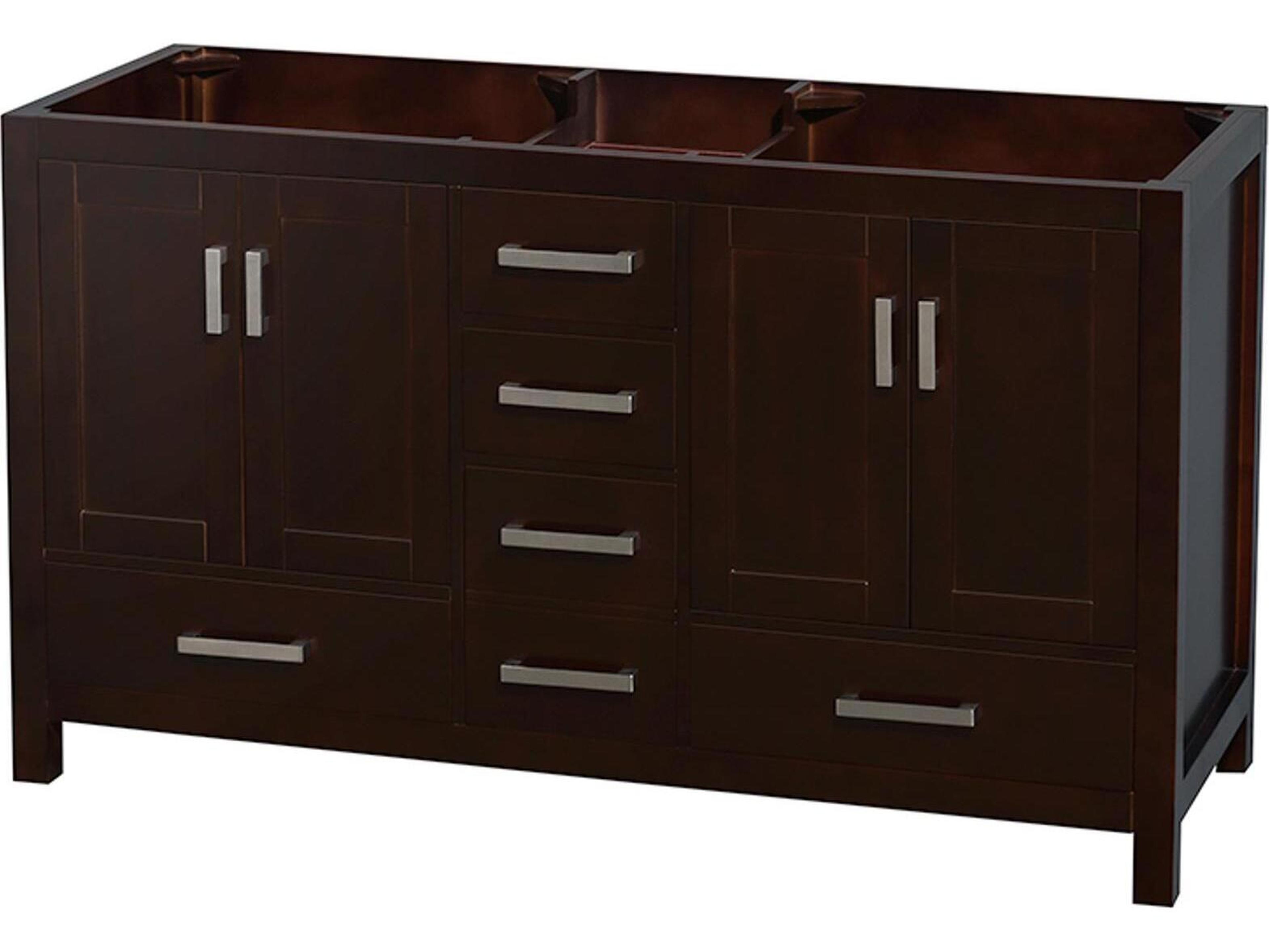 Wyndham Collection Sheffield 59" Espresso Vanity