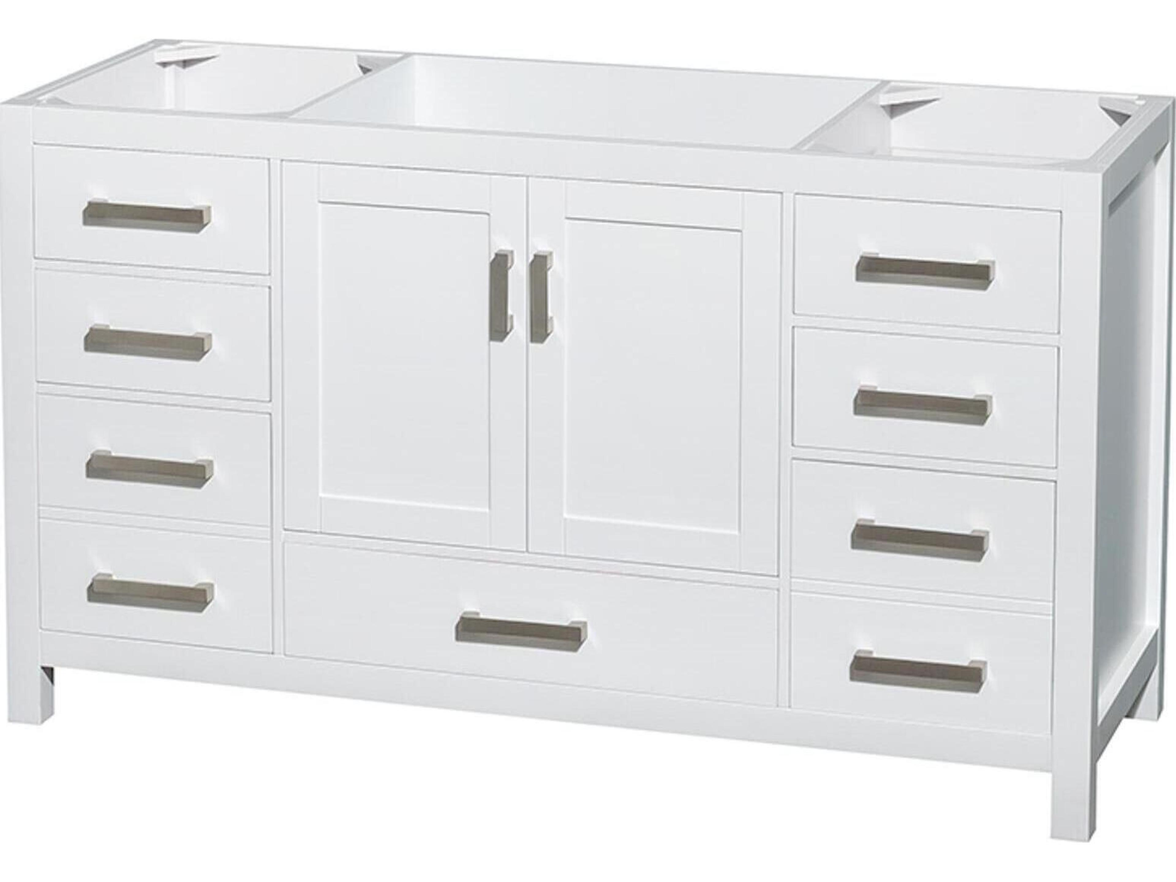 Wyndham Collection Sheffield 59" White Vanity