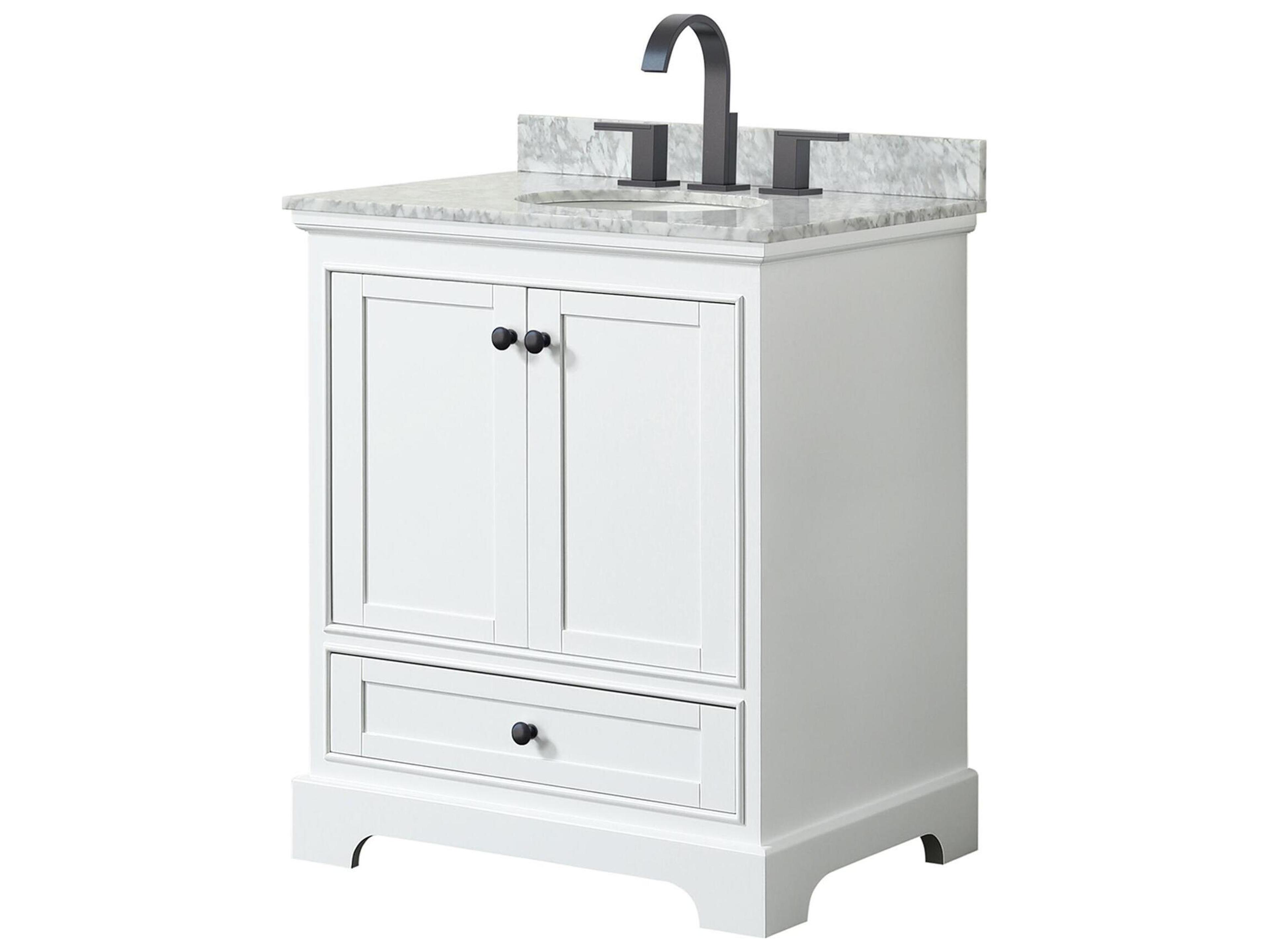 Wyndham Collection Deborah 30" White Vanity