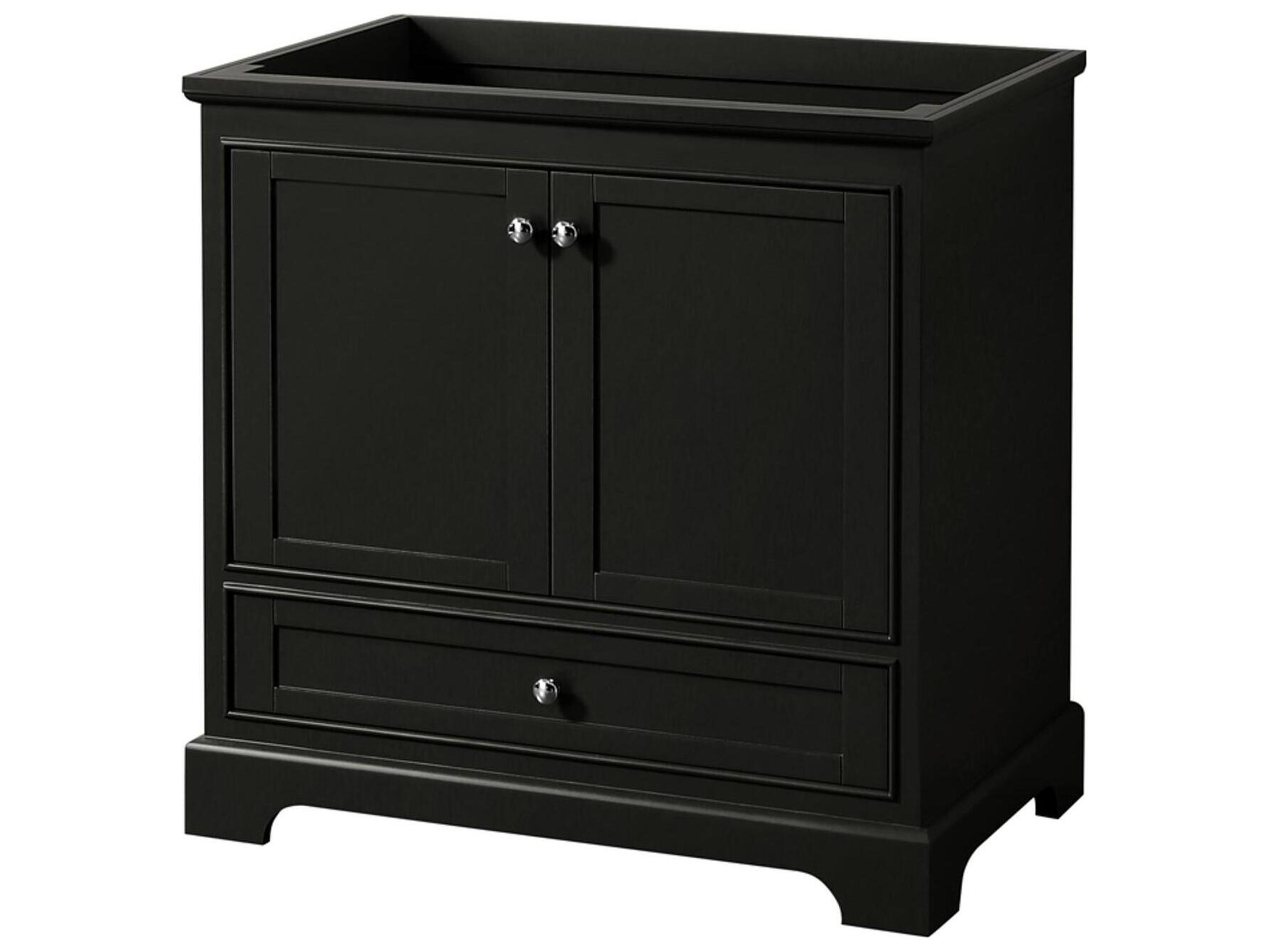 Wyndham Collection Deborah 35" Dark Espresso Vanity