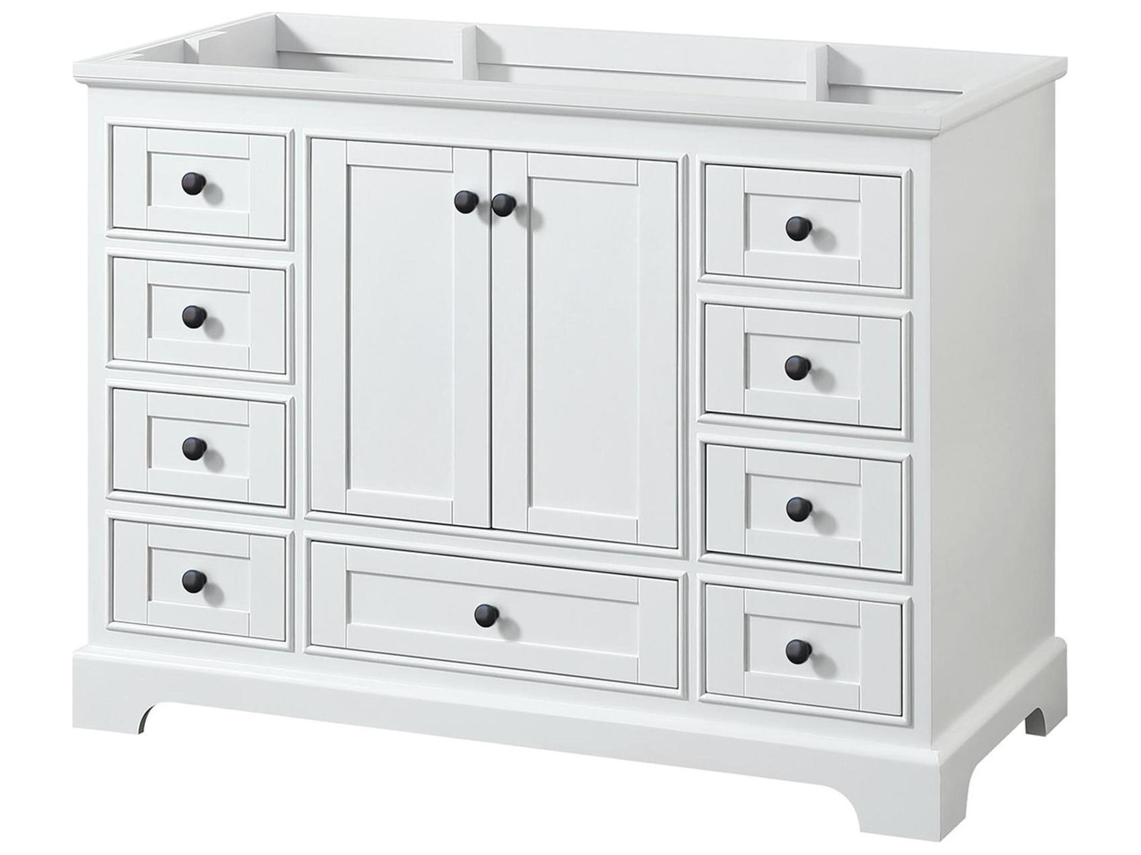Wyndham Collection Deborah 47" White Vanity