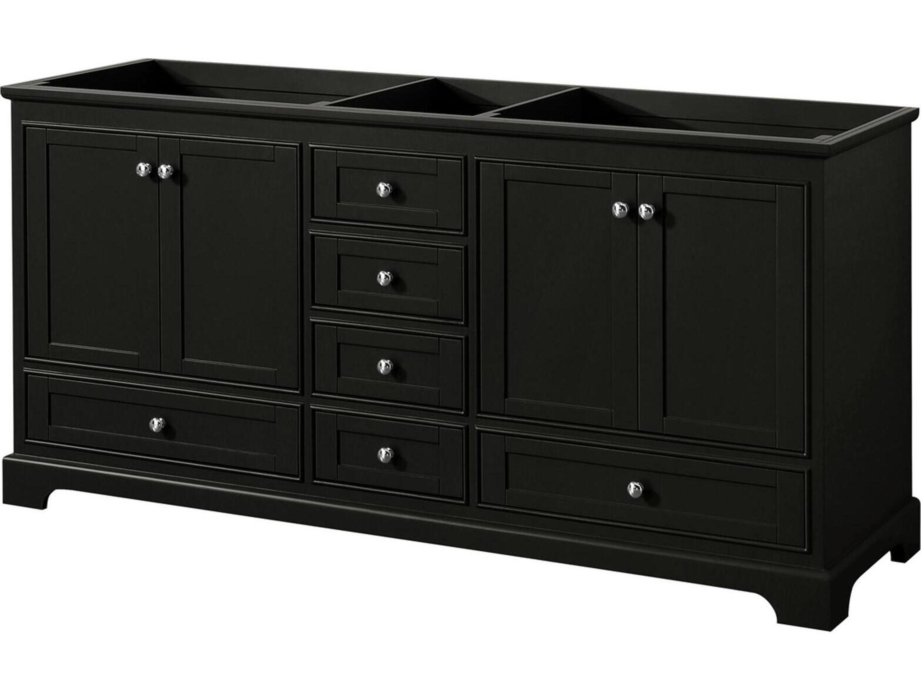 Wyndham Collection Deborah 71" Dark Espresso Vanity