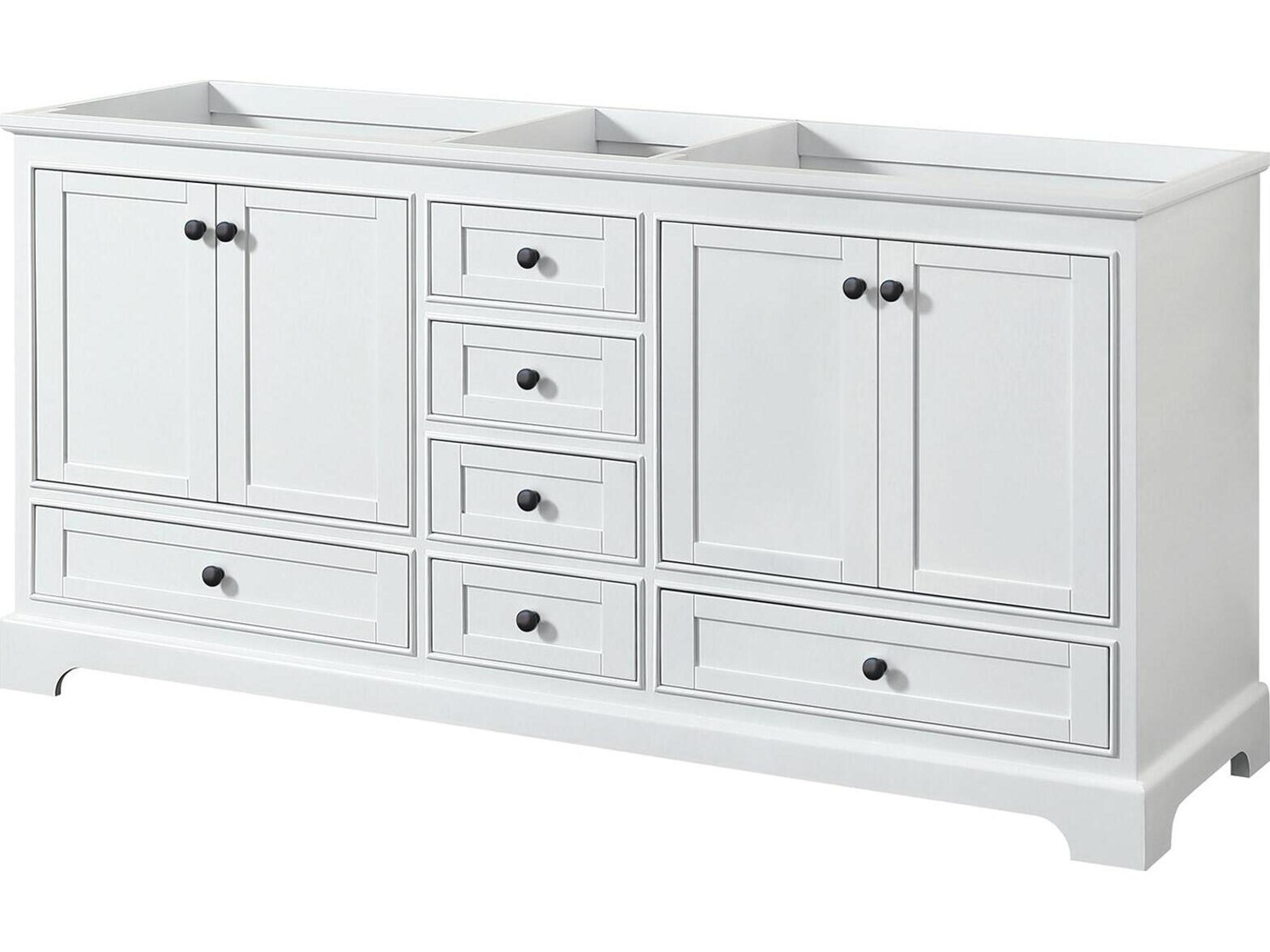 Wyndham Collection Deborah 71" White Vanity