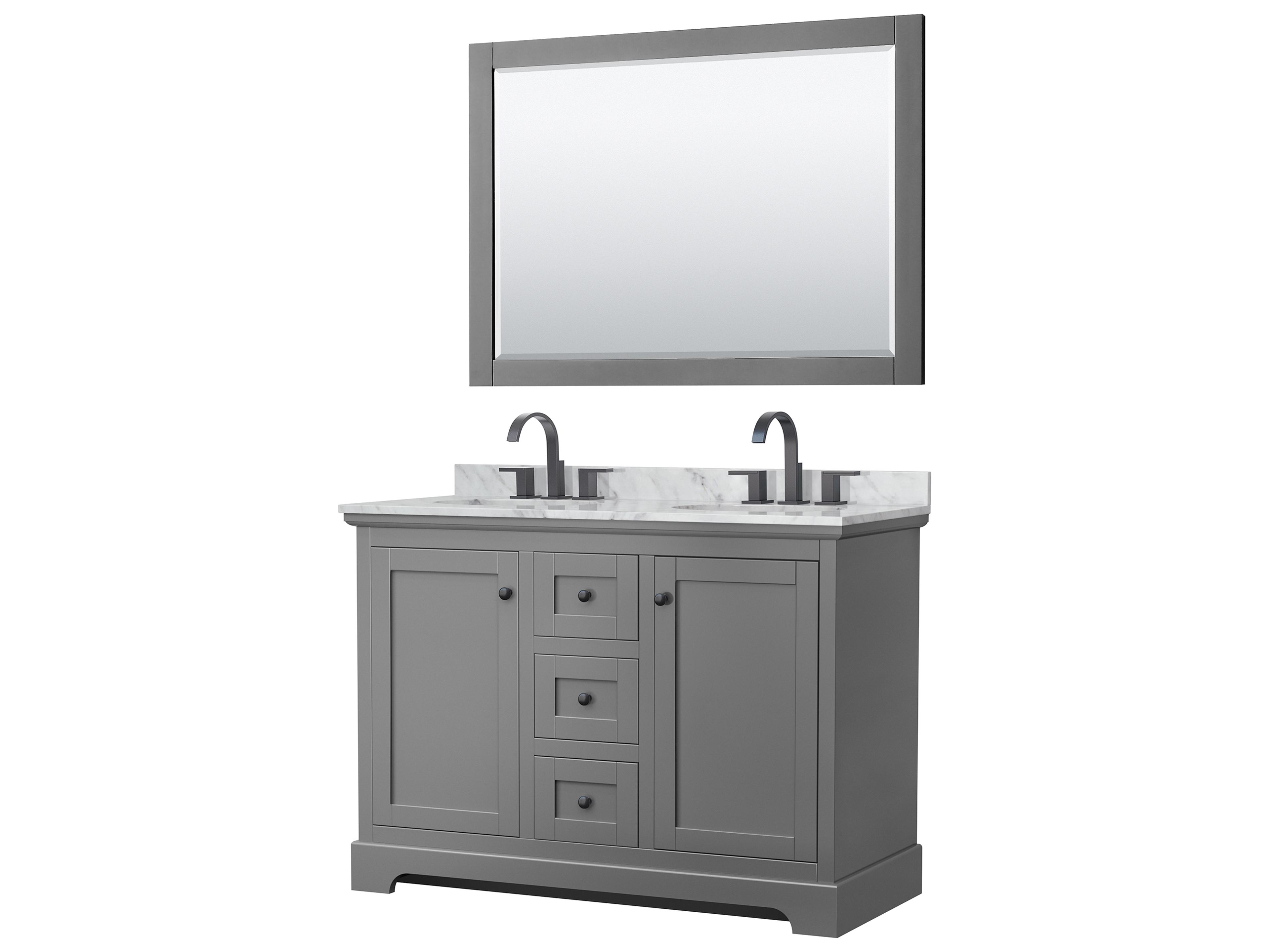 Avery 48" Dark Gray Vanity with 46" Mirror