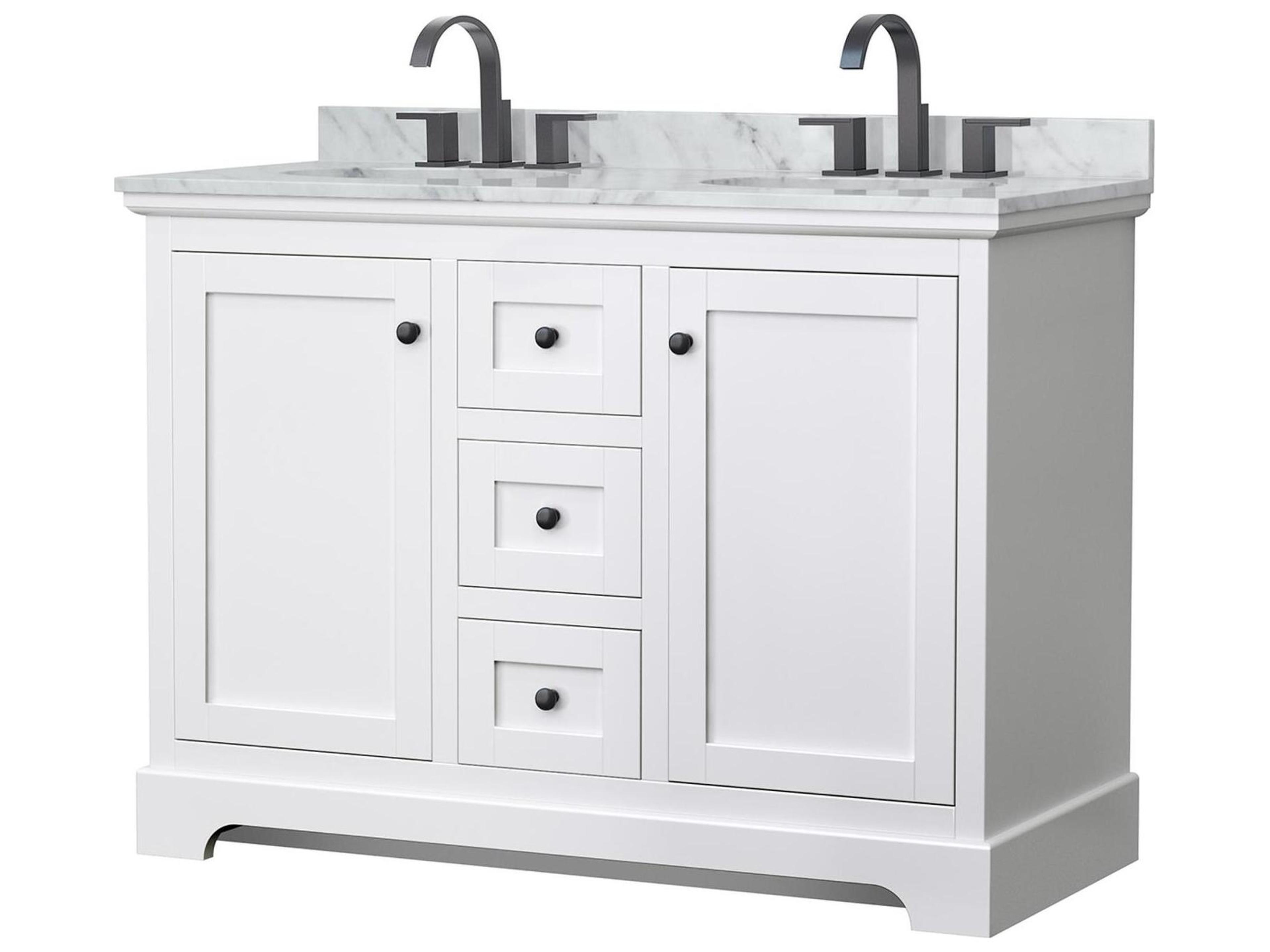 Avery 48" White Vanity