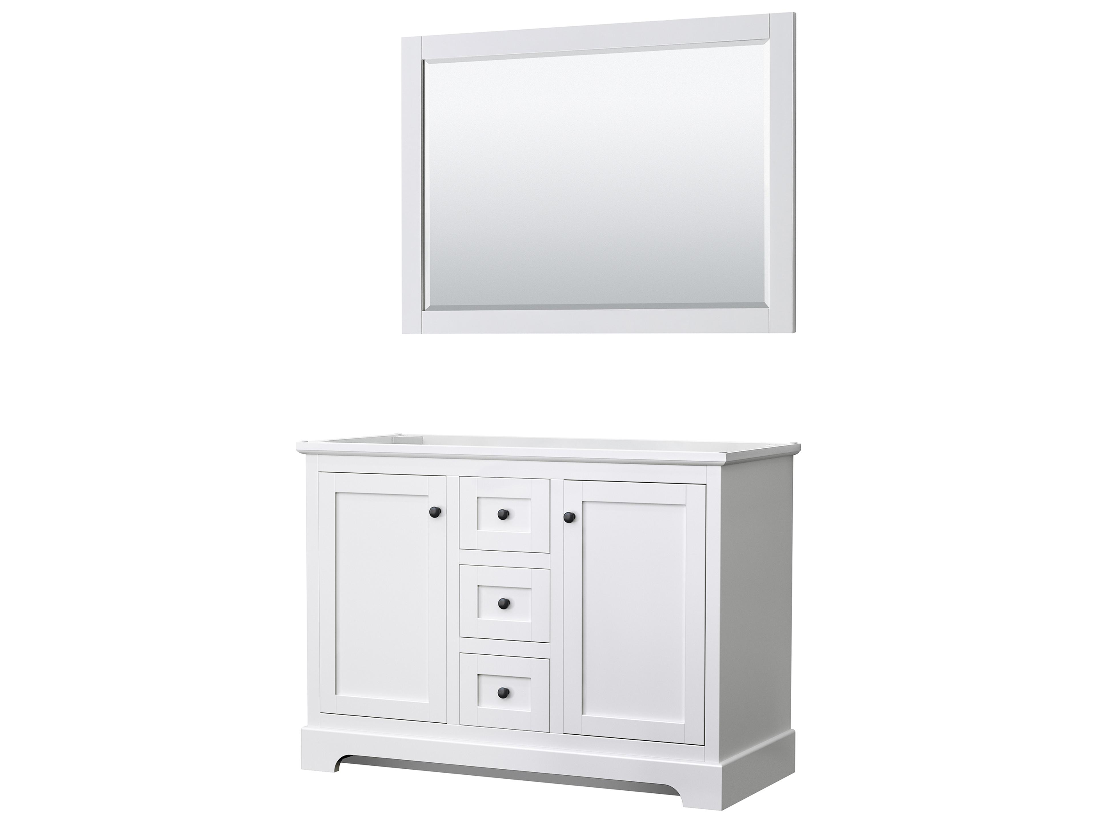 Avery 47" White Vanity with 46" Mirror