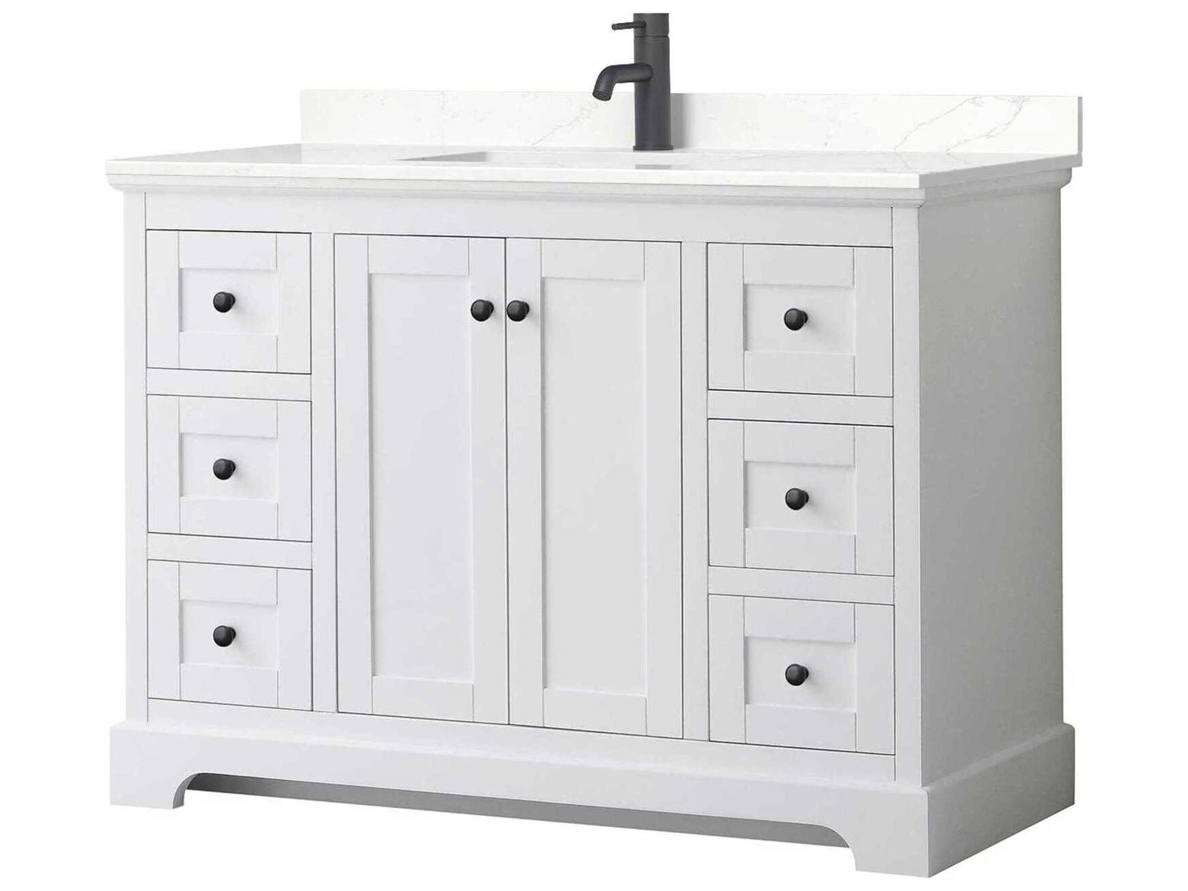 Avery 48" White Vanity
