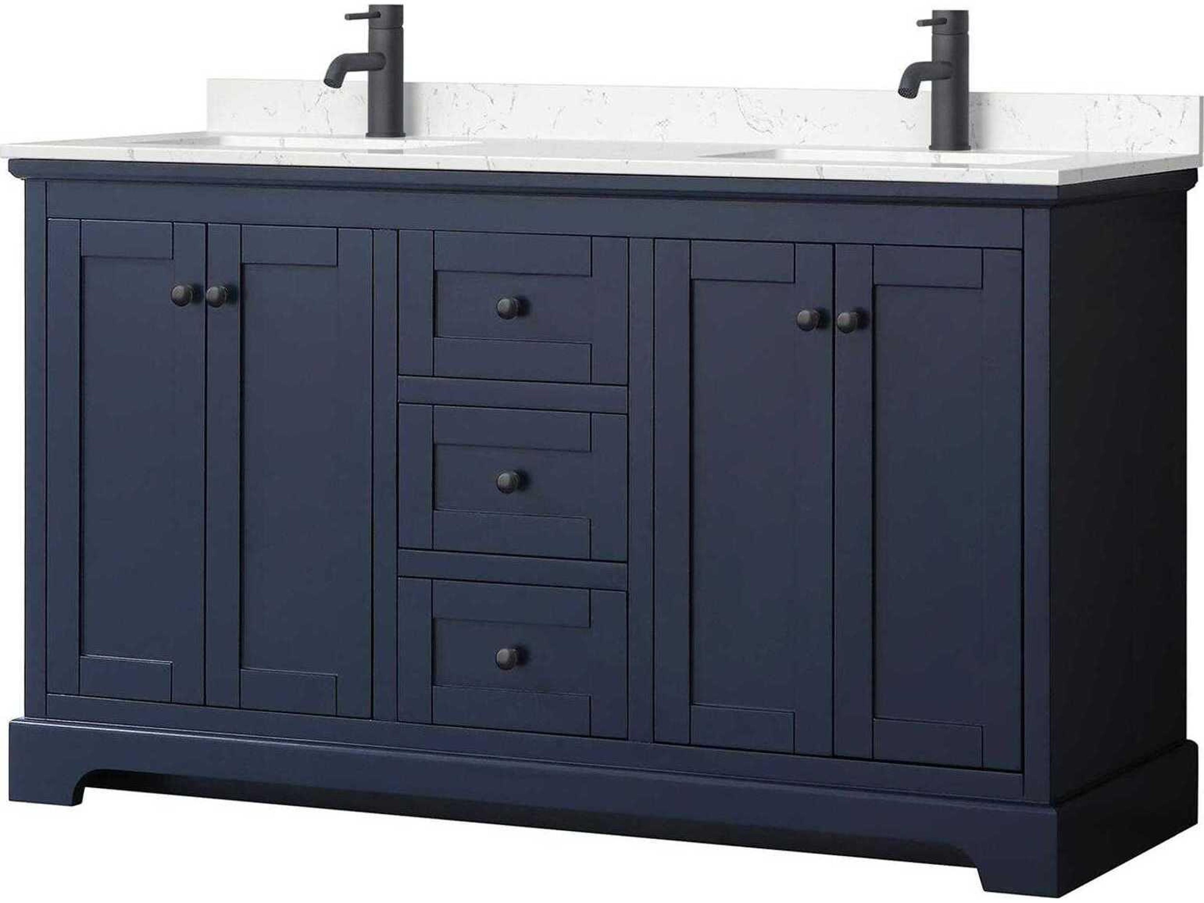 Avery 60" Dark Blue Vanity