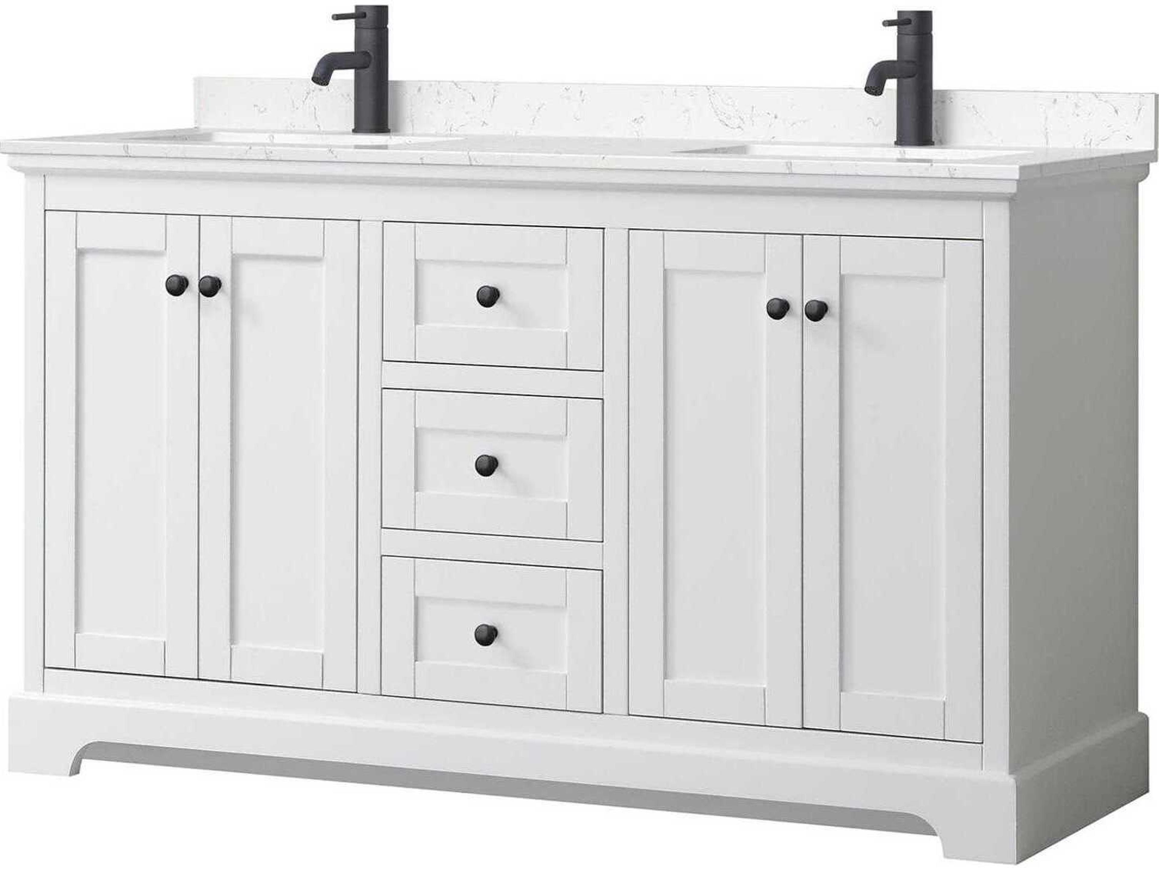 Avery 60" White Vanity