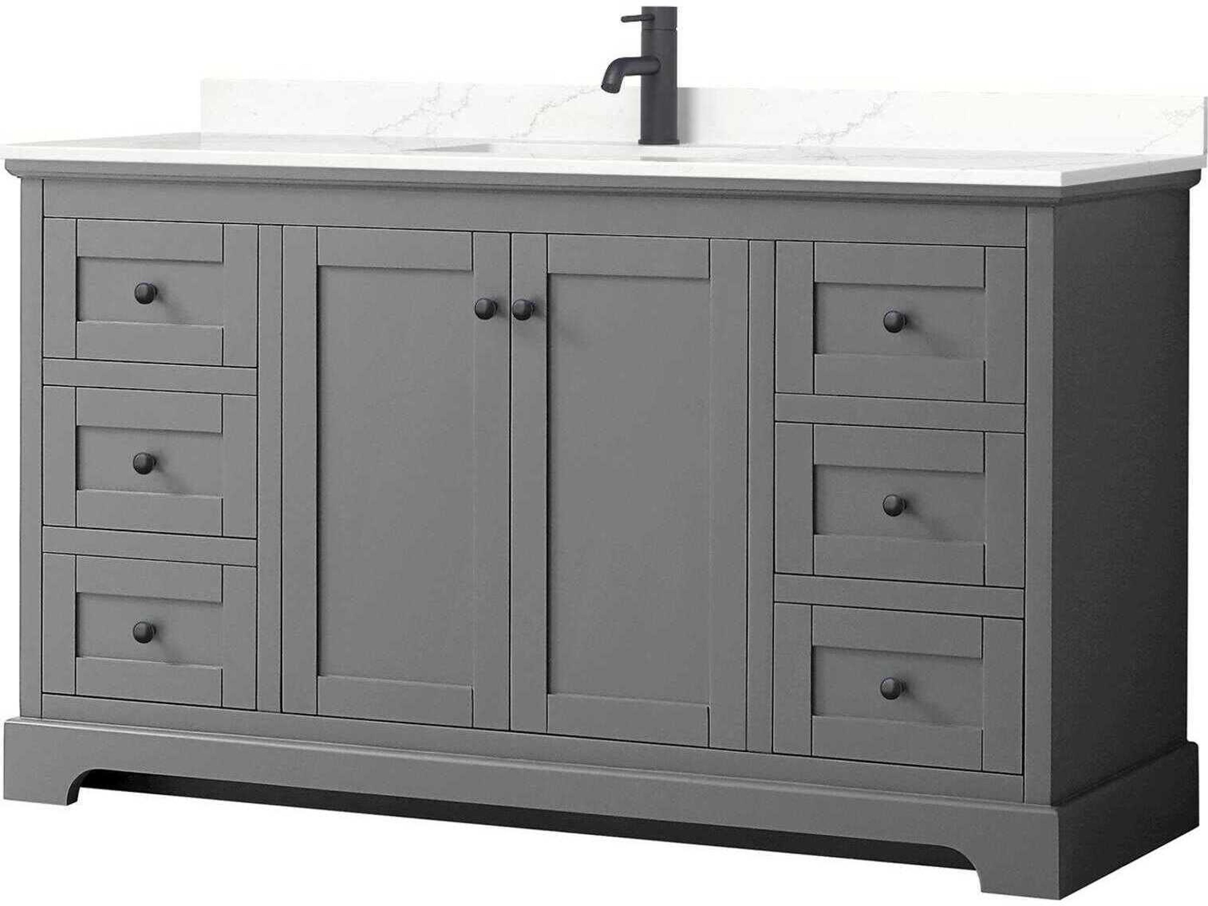Avery 60" Dark Gray Vanity