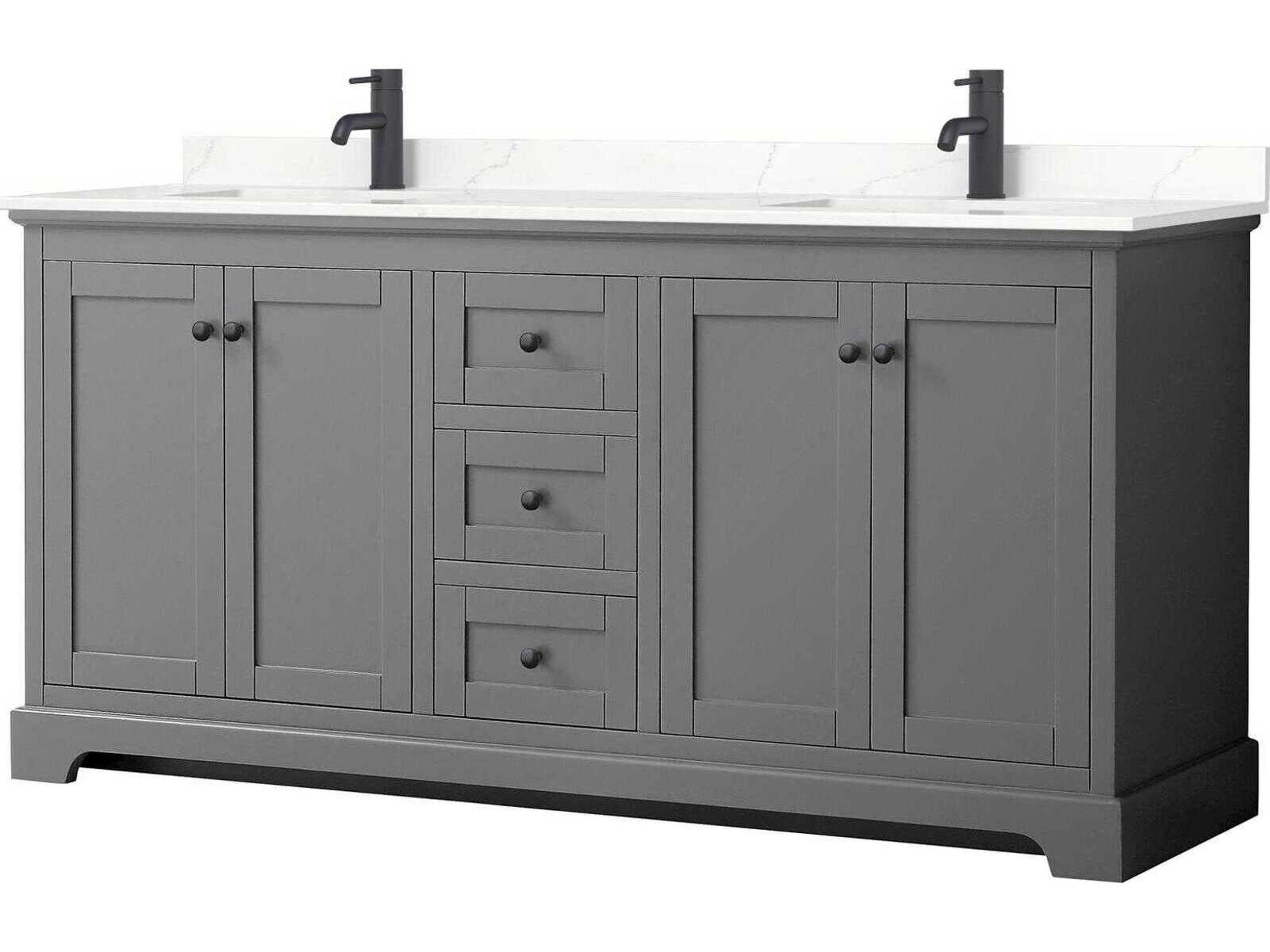 Avery 72" Dark Gray Vanity