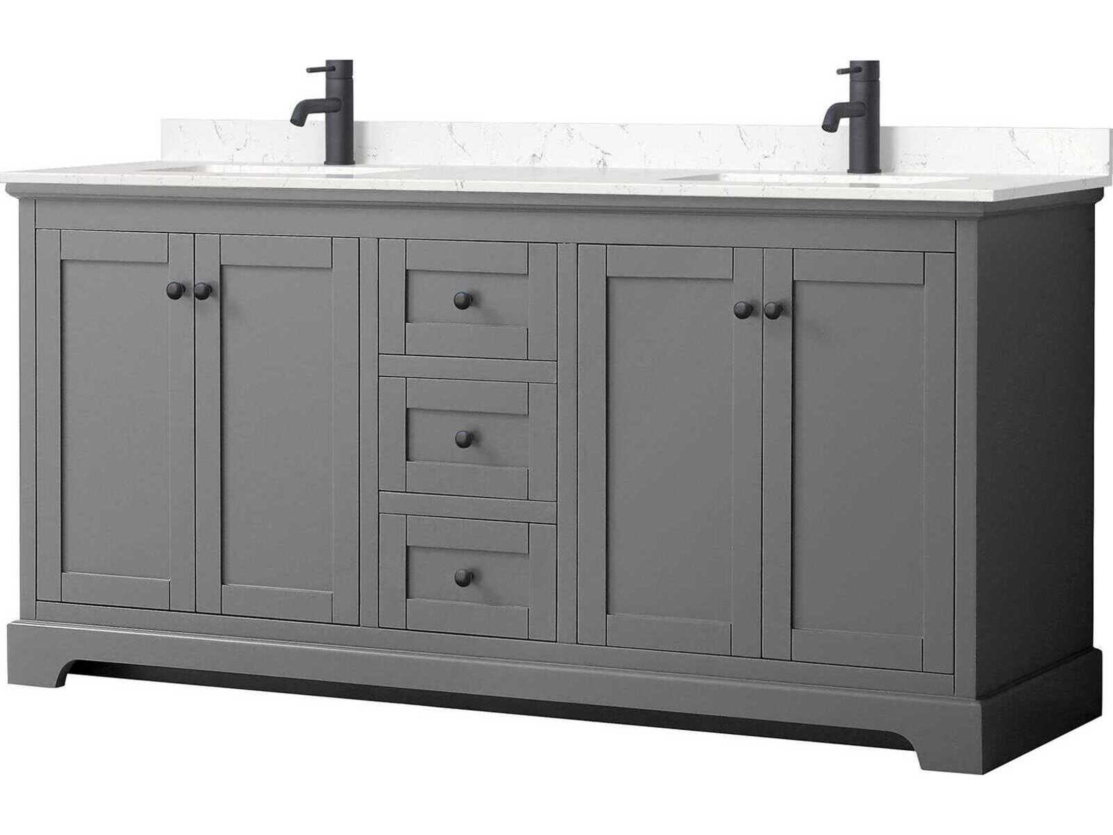 Avery 72" Dark Gray Vanity