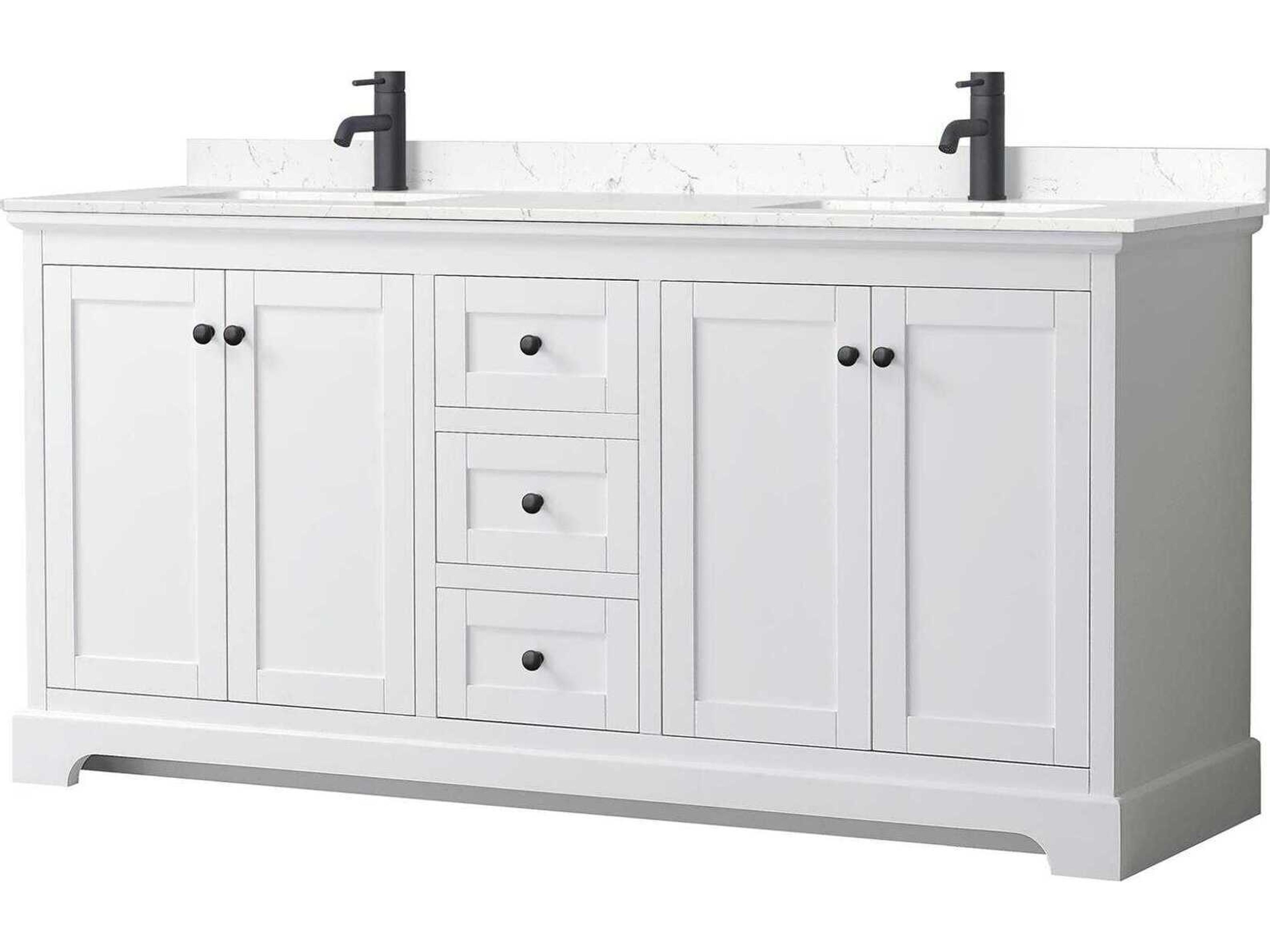 Avery 72" White Vanity