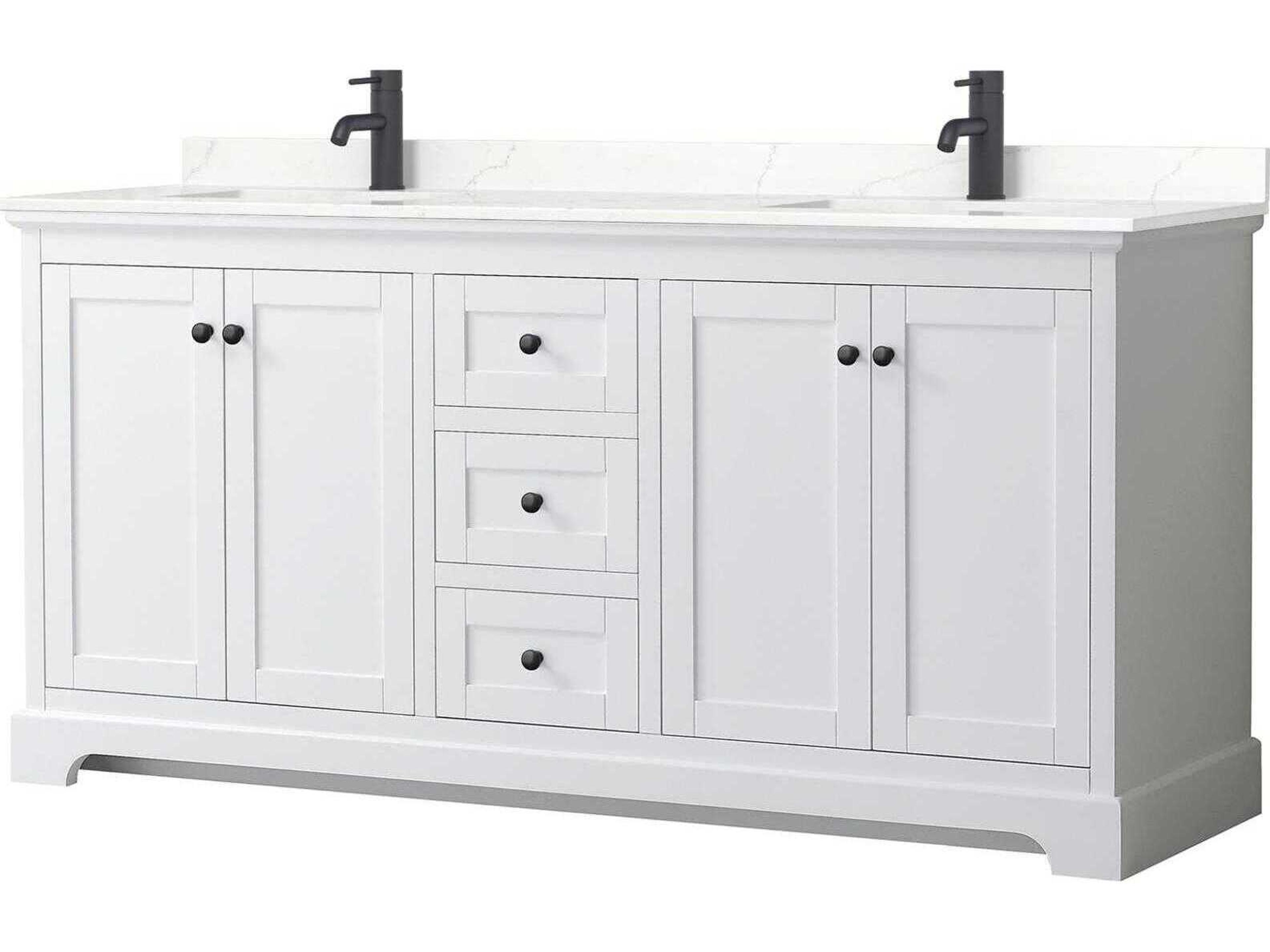 Avery 72" White Vanity