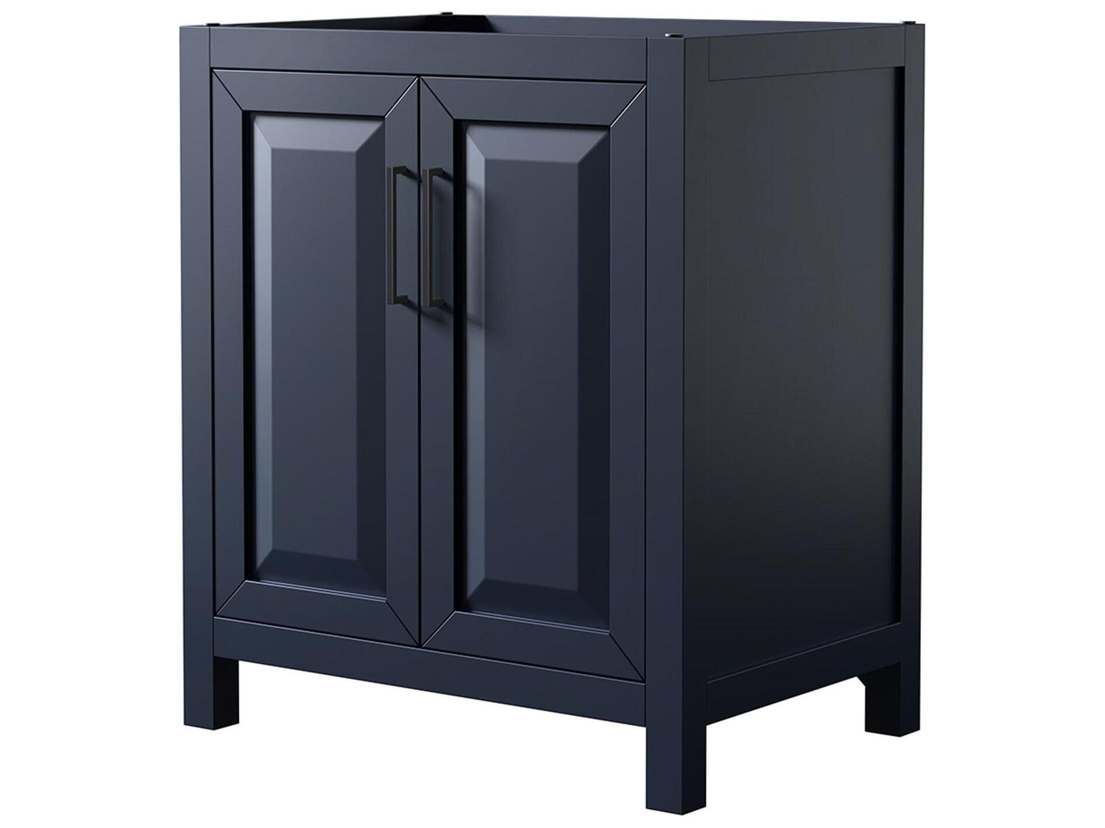 Wyndham Collection Daria 29" Dark Blue Vanity