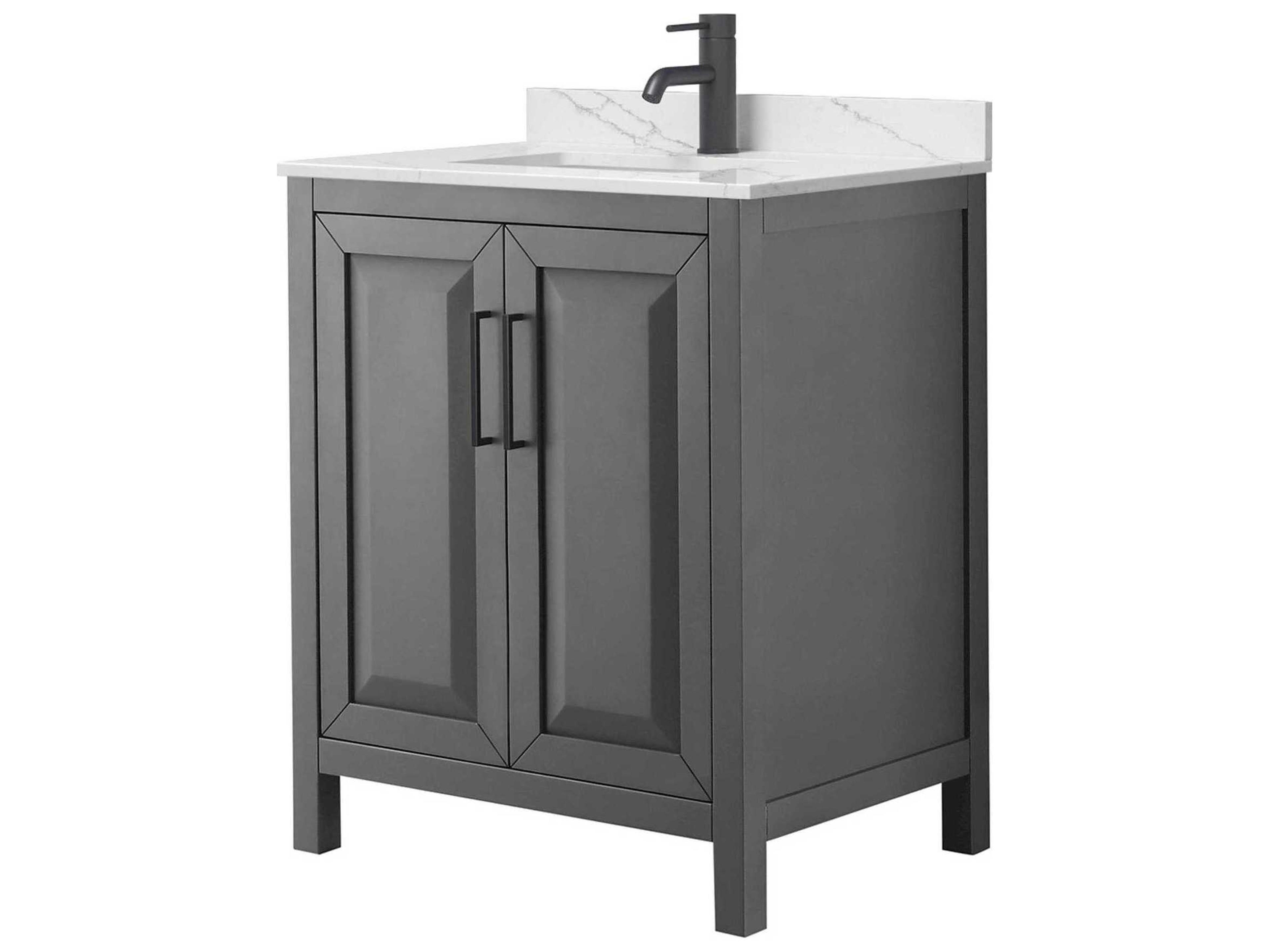 Wyndham Collection Daria 30" Dark Gray Vanity