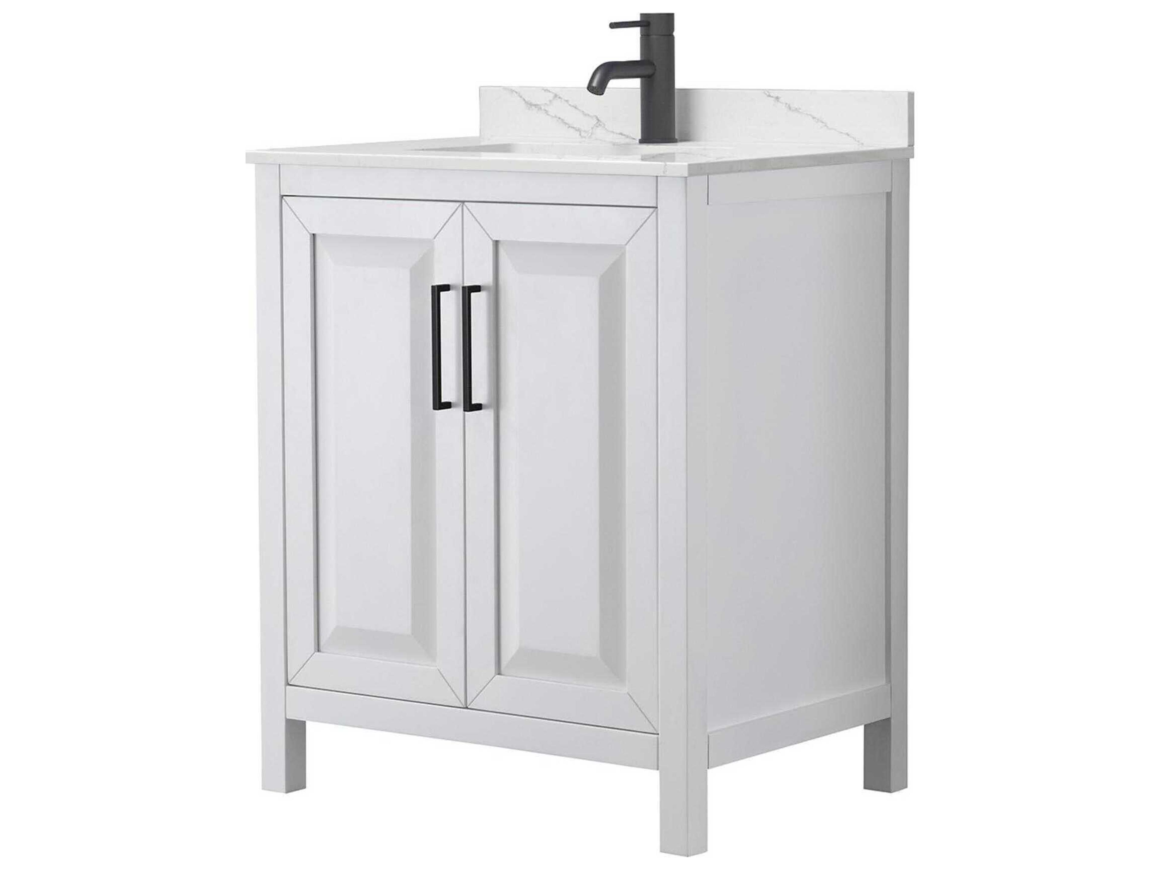 Wyndham Collection Daria 30" White Vanity