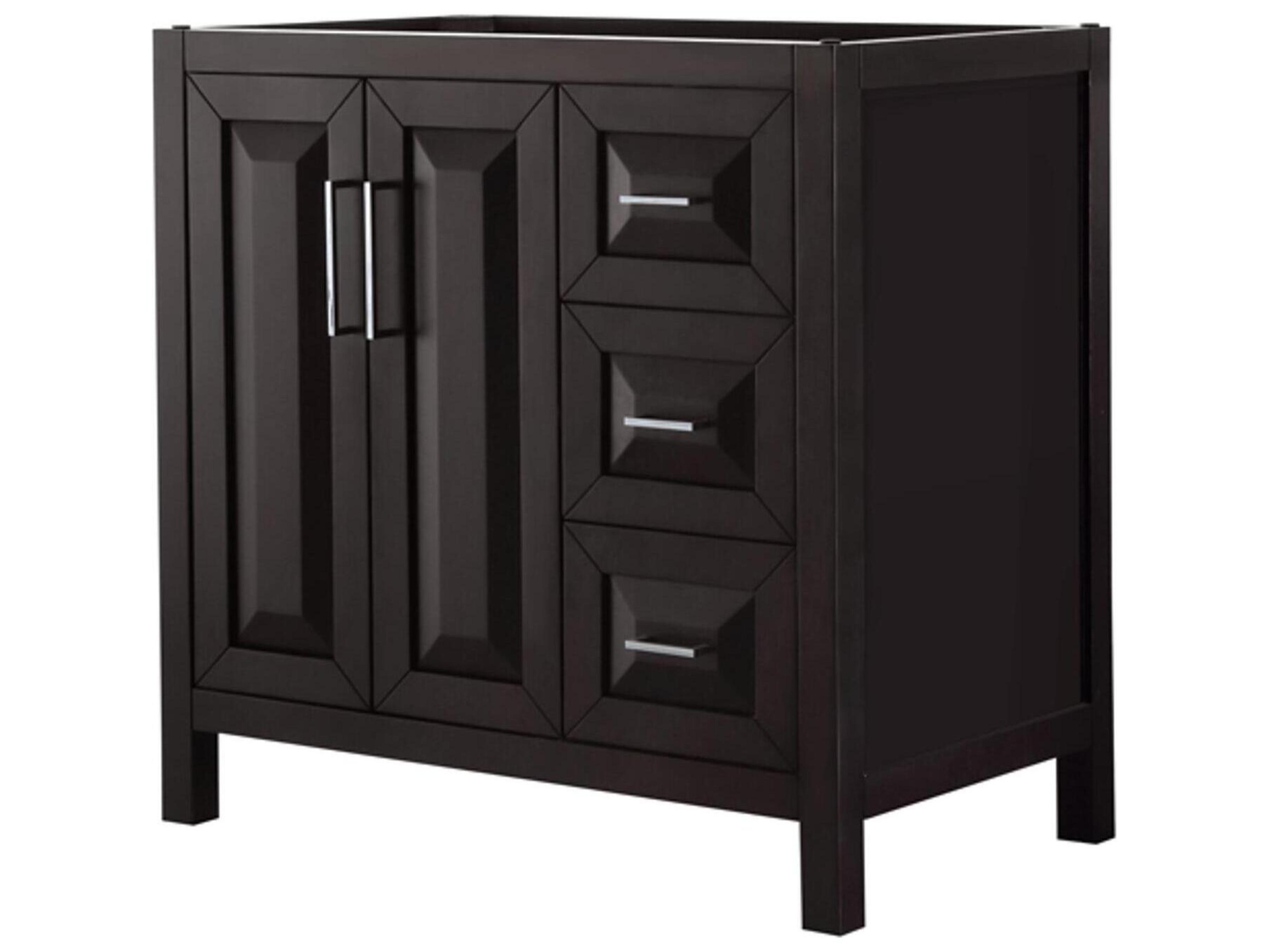 Wyndham Collection Daria 35" Dark Espresso Vanity