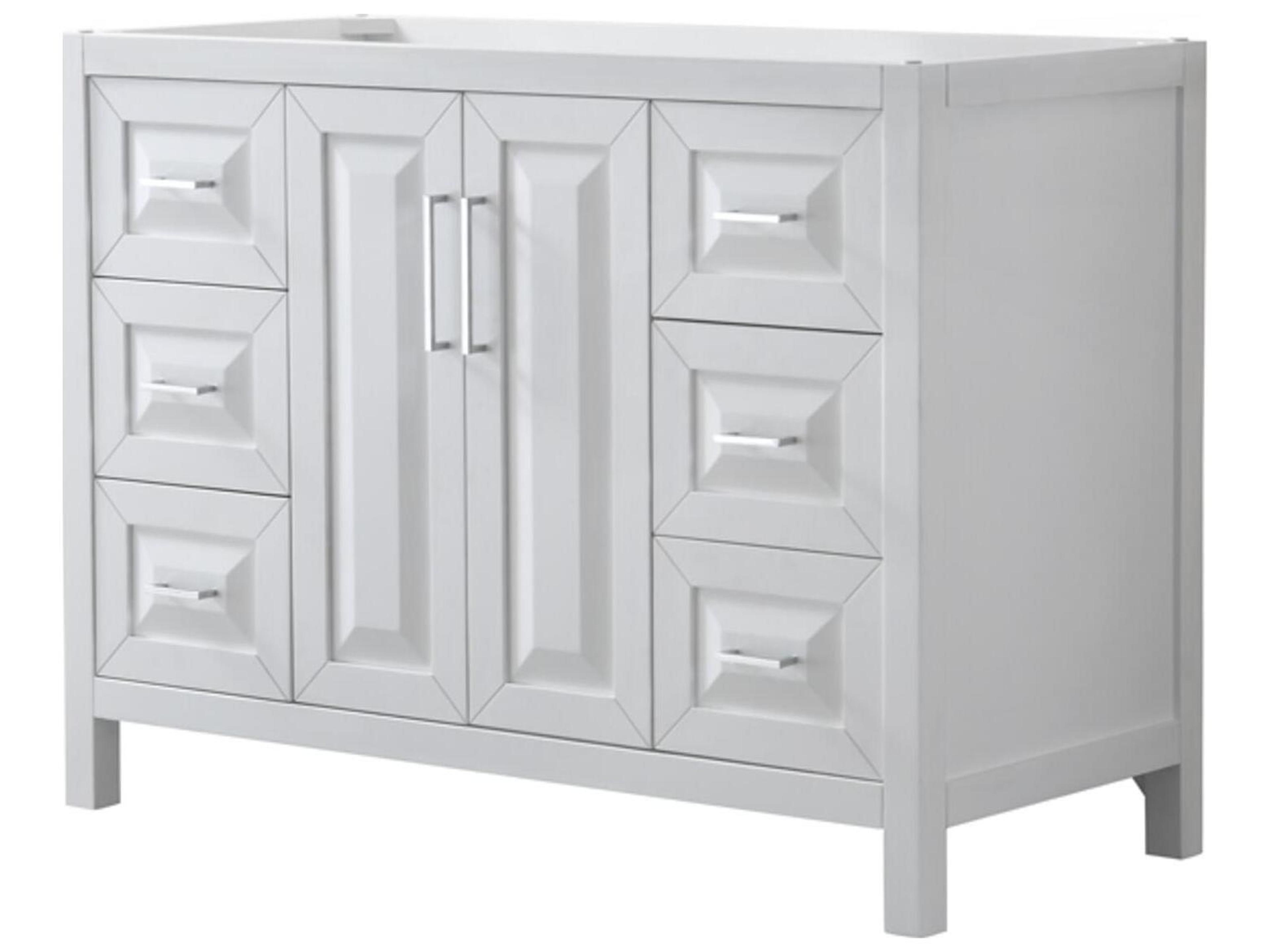Wyndham Collection Daria 47" White Vanity