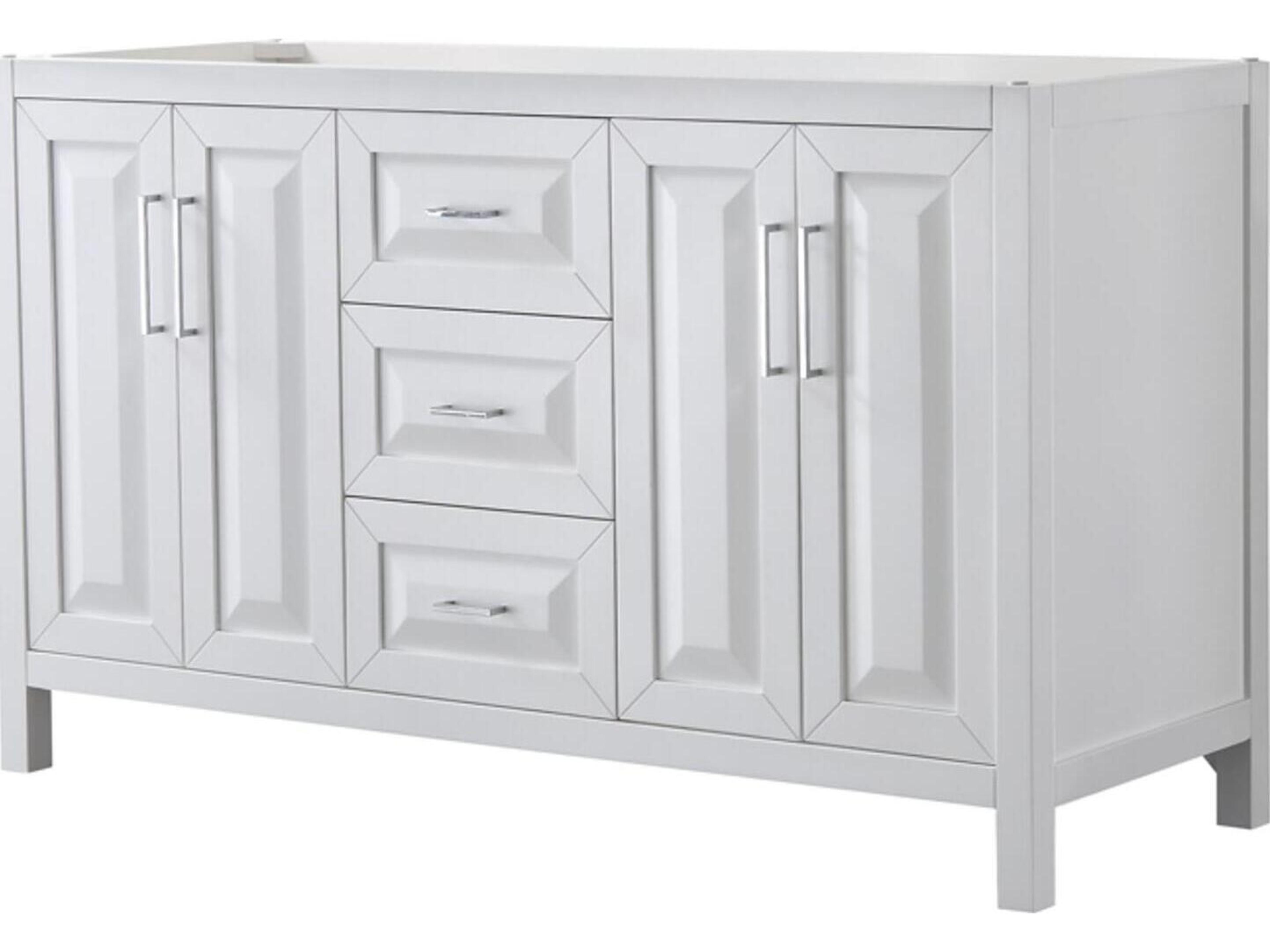 Wyndham Collection Daria 59" White Vanity