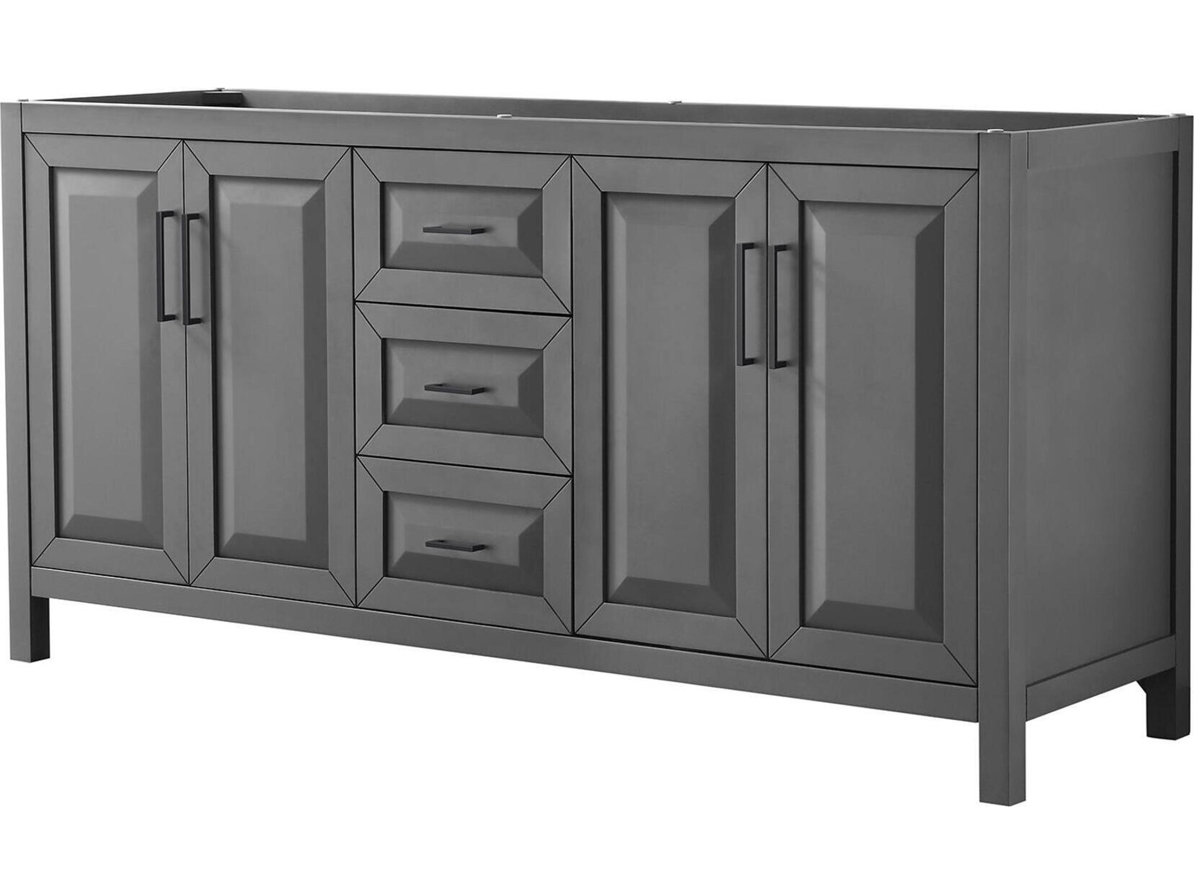Wyndham Collection Daria 71" Dark Gray Vanity