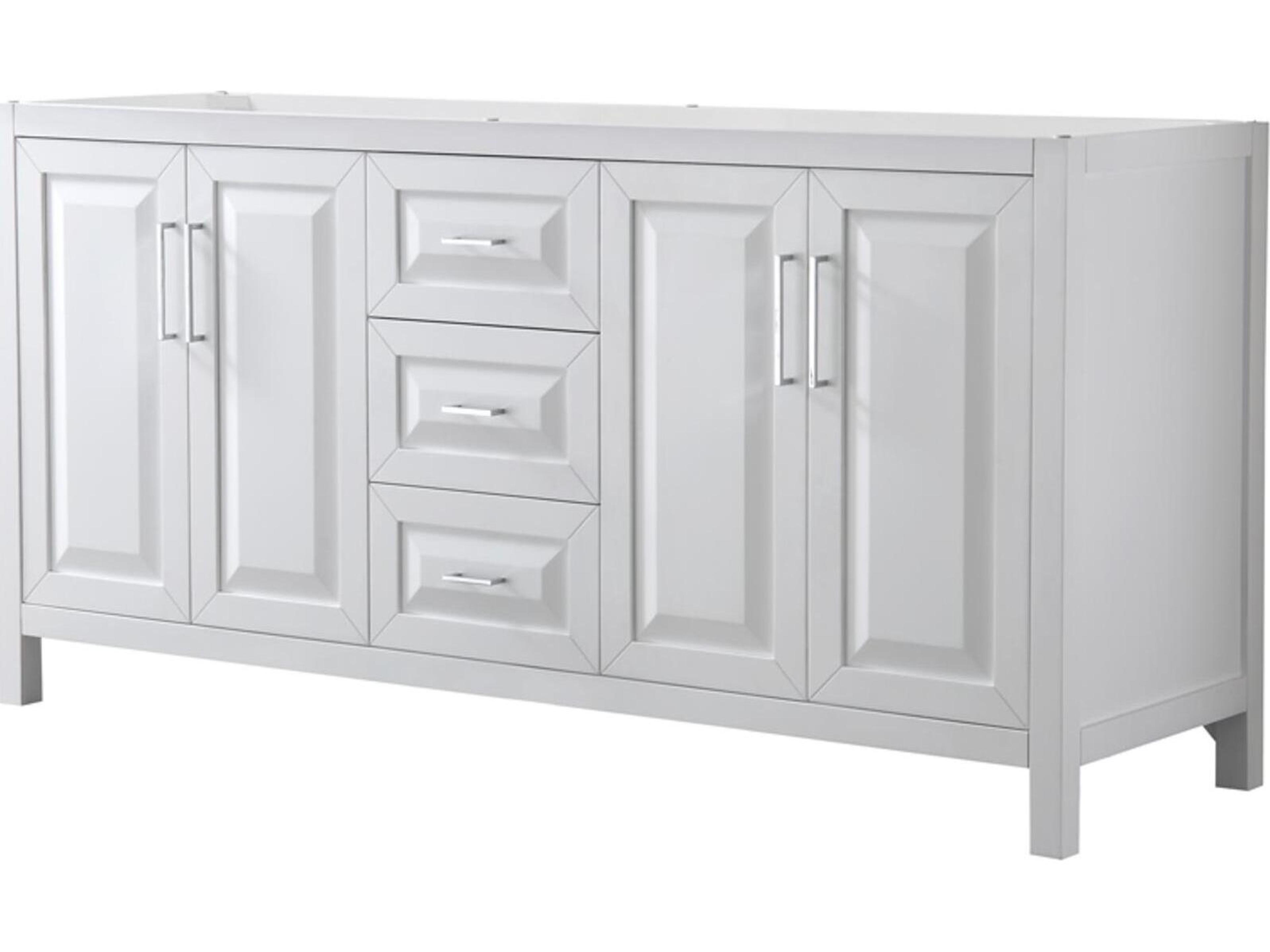 Wyndham Collection Daria 71" White Vanity
