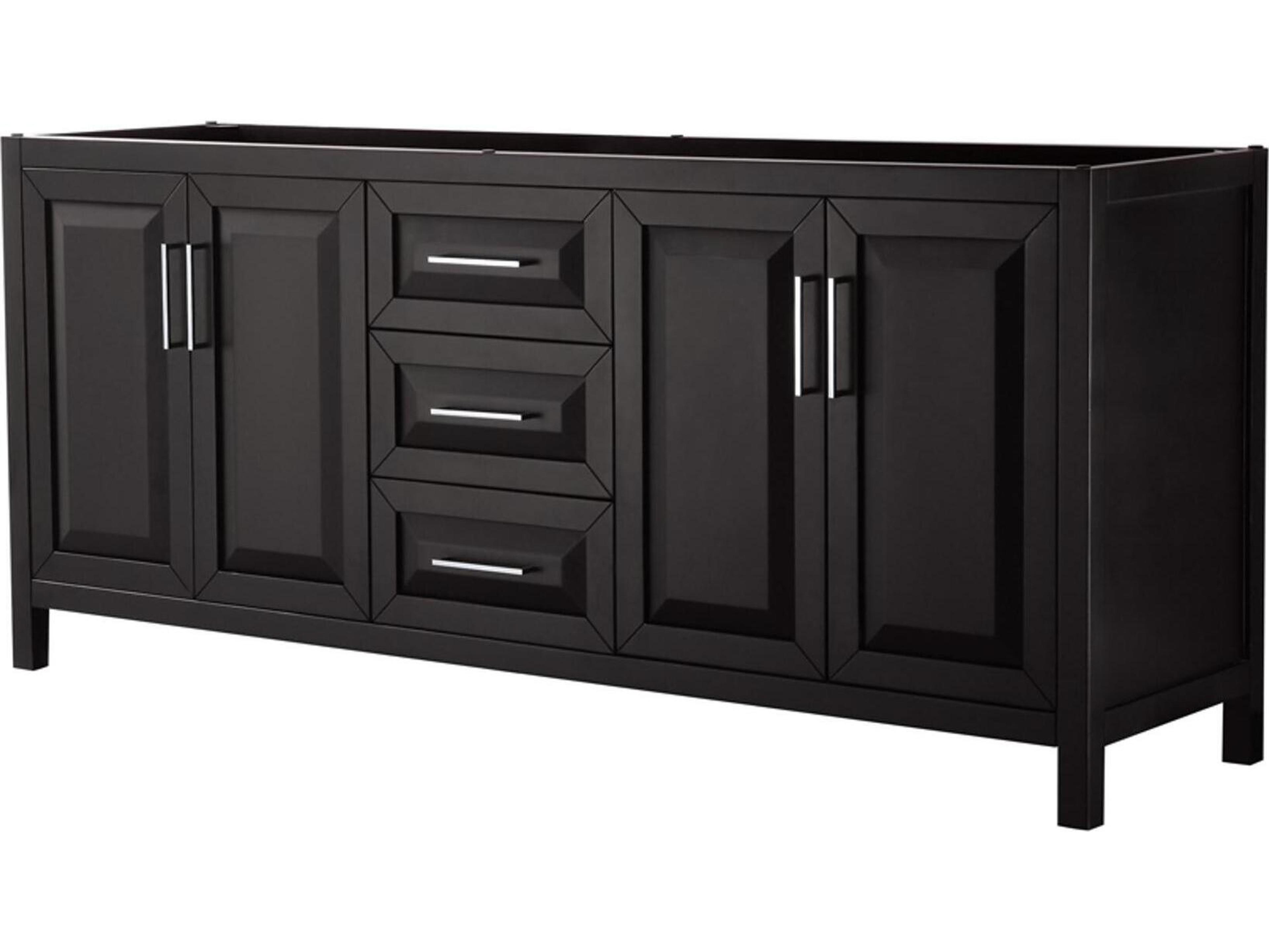 Wyndham Collection Daria 79" Dark Espresso Vanity