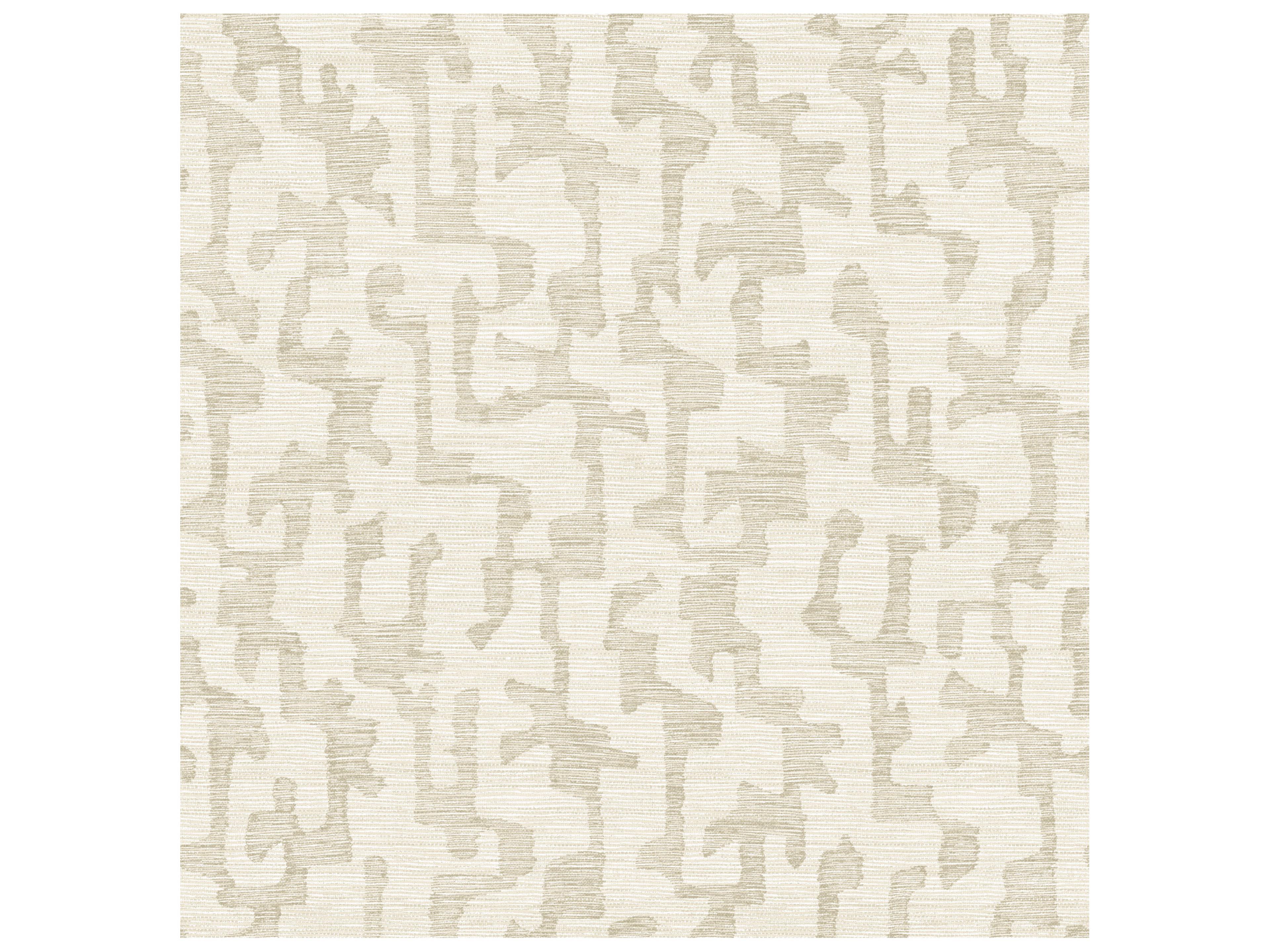 York Wallcoverings Drew & Jonathan Home Fifth Edition Beige Faux Grasscloth Wallpaper