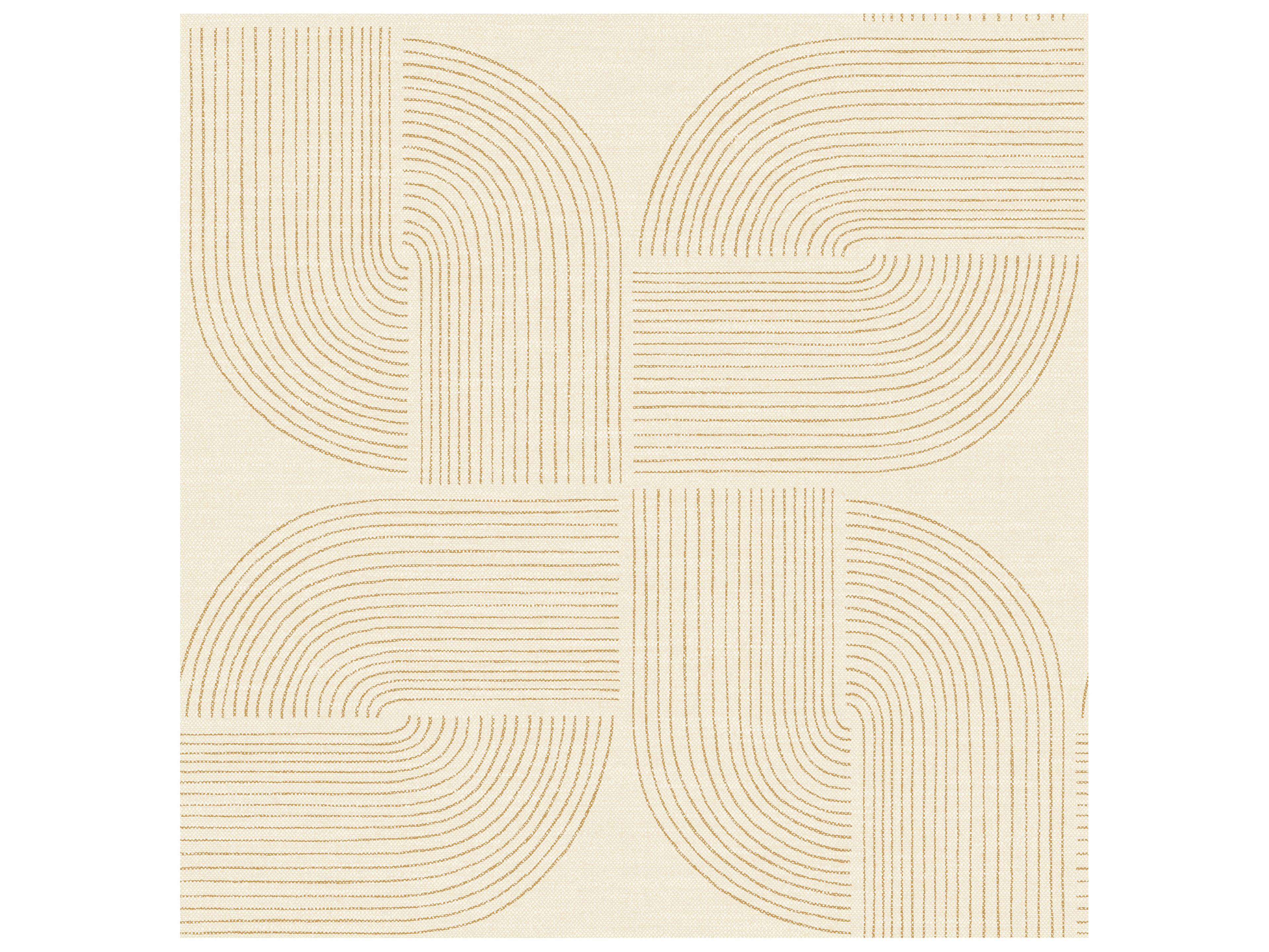 York Wallcoverings Drew & Jonathan Home Fifth Edition Wheat Spiral Arches Wallpaper