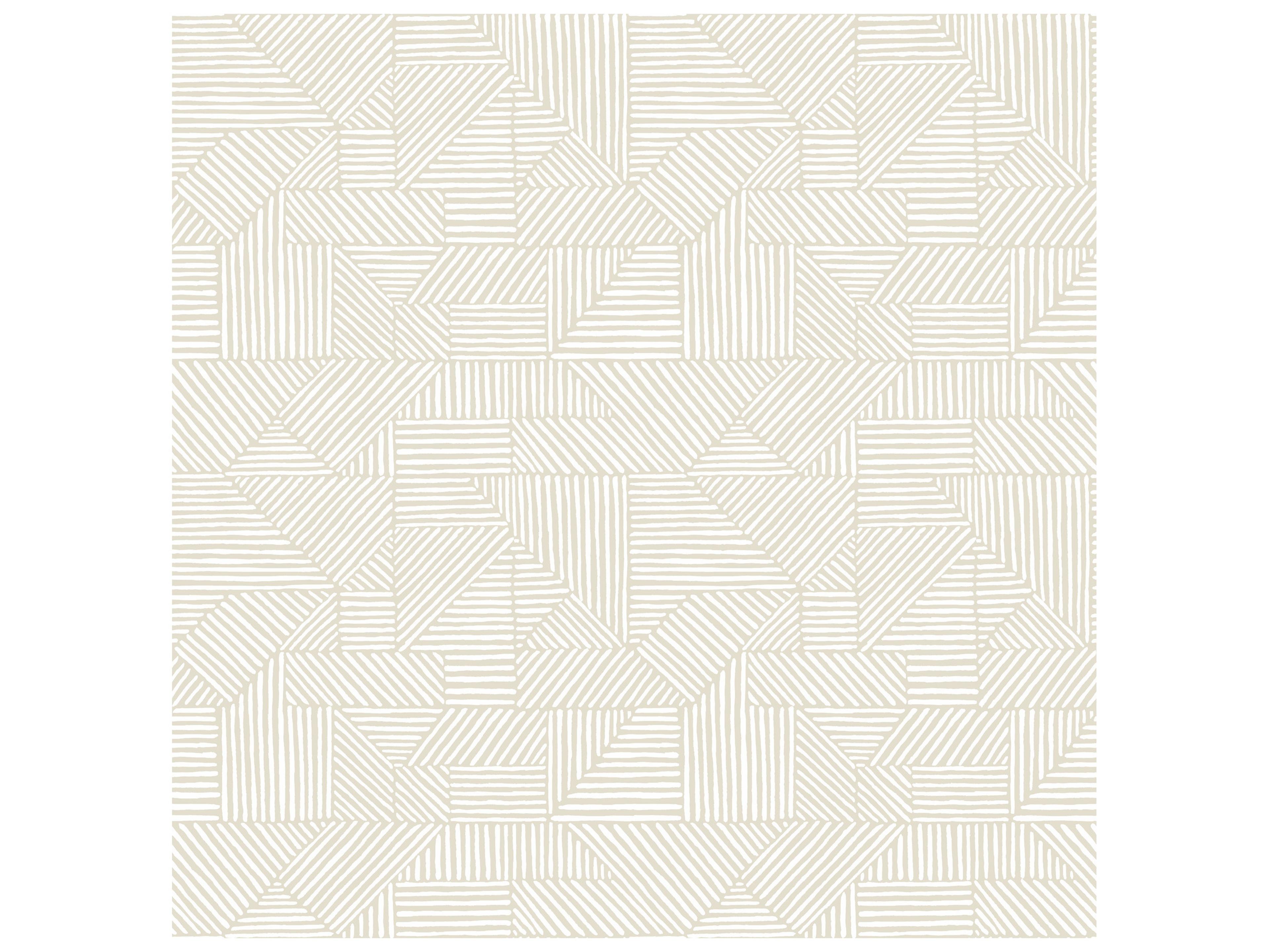 York Wallcoverings Drew & Jonathan Home Fifth Edition Silver Block Geometric Wallpaper
