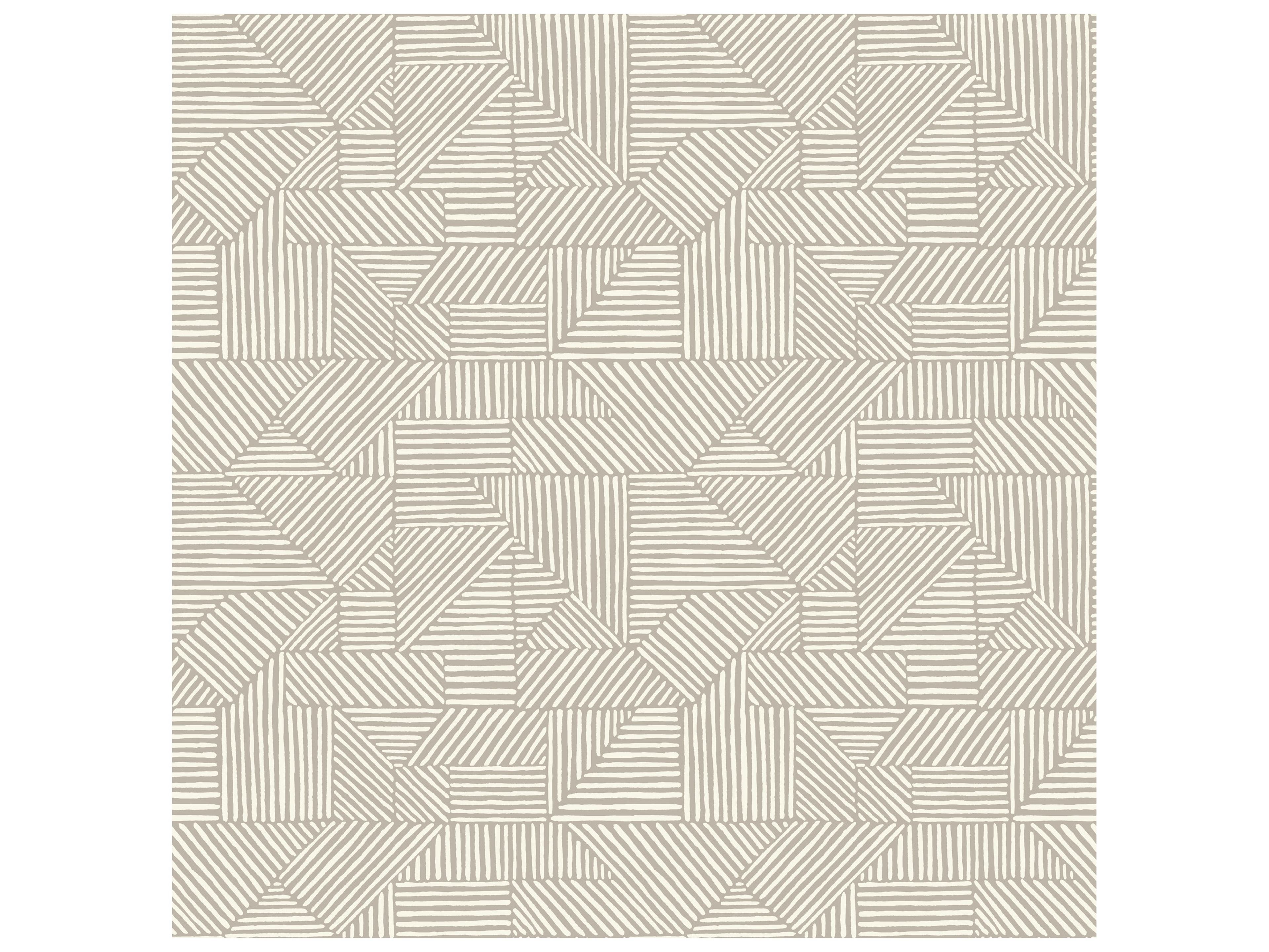 York Wallcoverings Drew & Jonathan Home Fifth Edition Light Grey Block Geometric Wallpaper