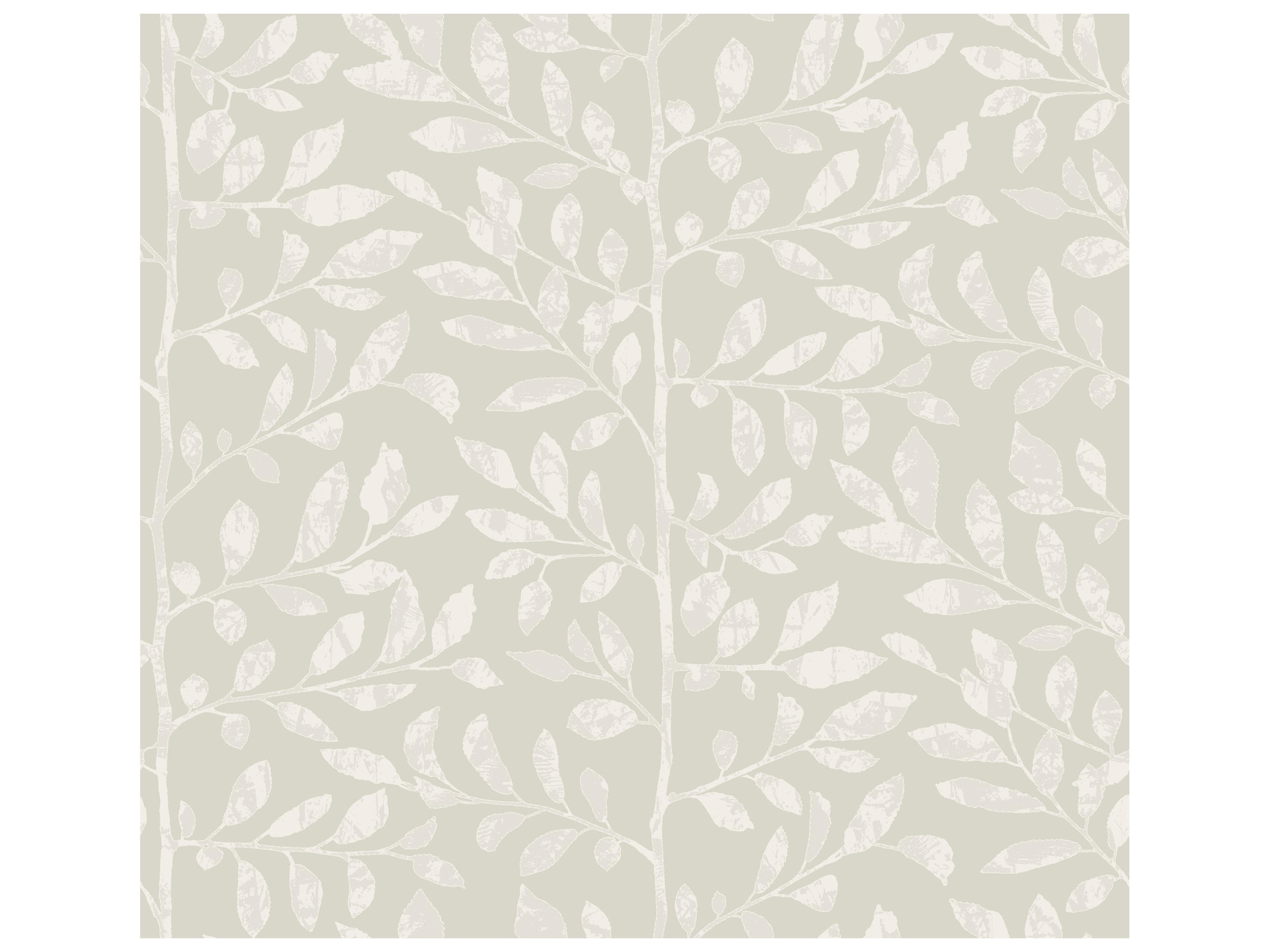 York Wallcoverings Drew & Jonathan Home Fifth Edition Light Grey Sapling Wallpaper