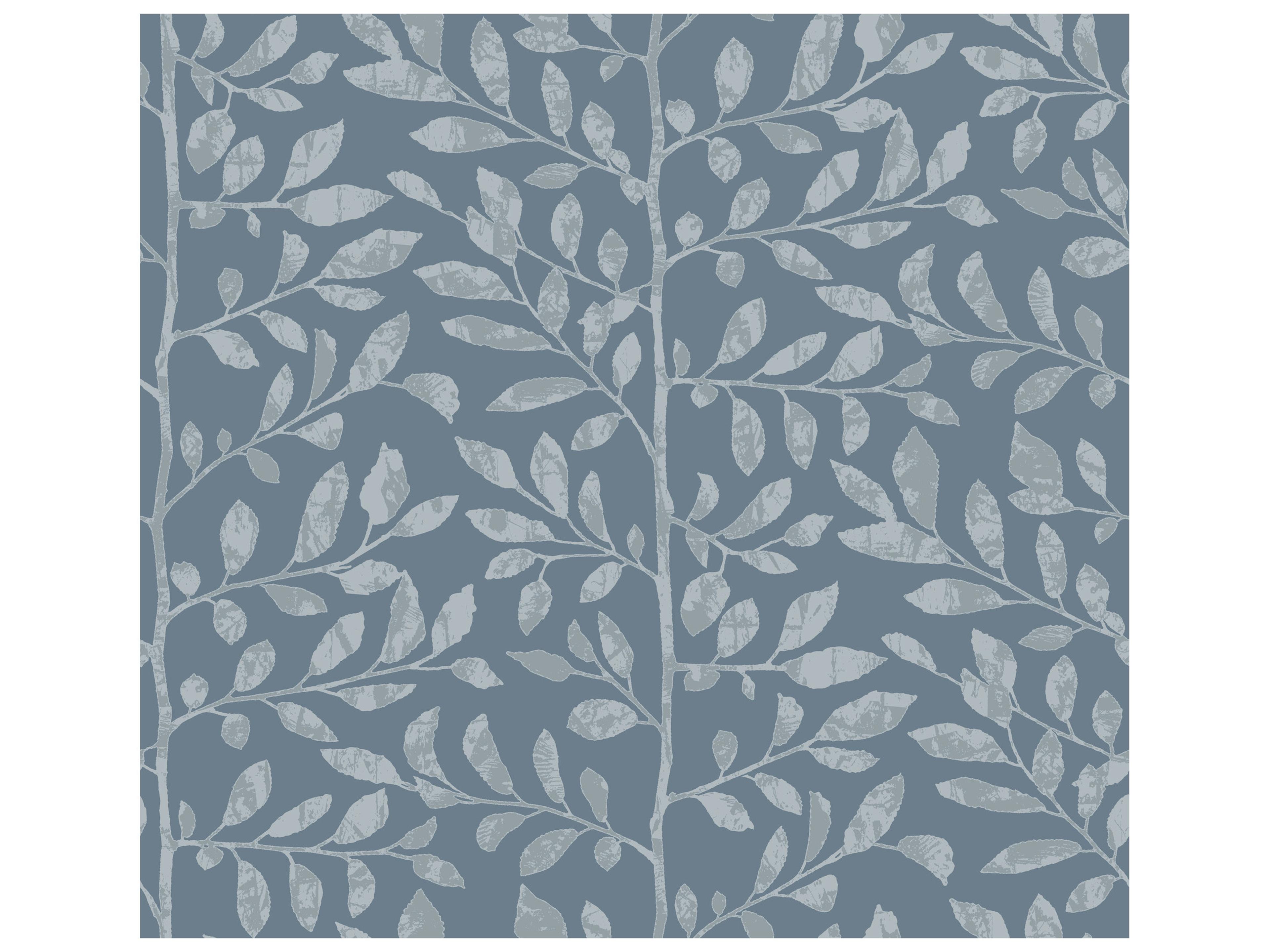 York Wallcoverings Drew & Jonathan Home Fifth Edition Blue Sapling Wallpaper