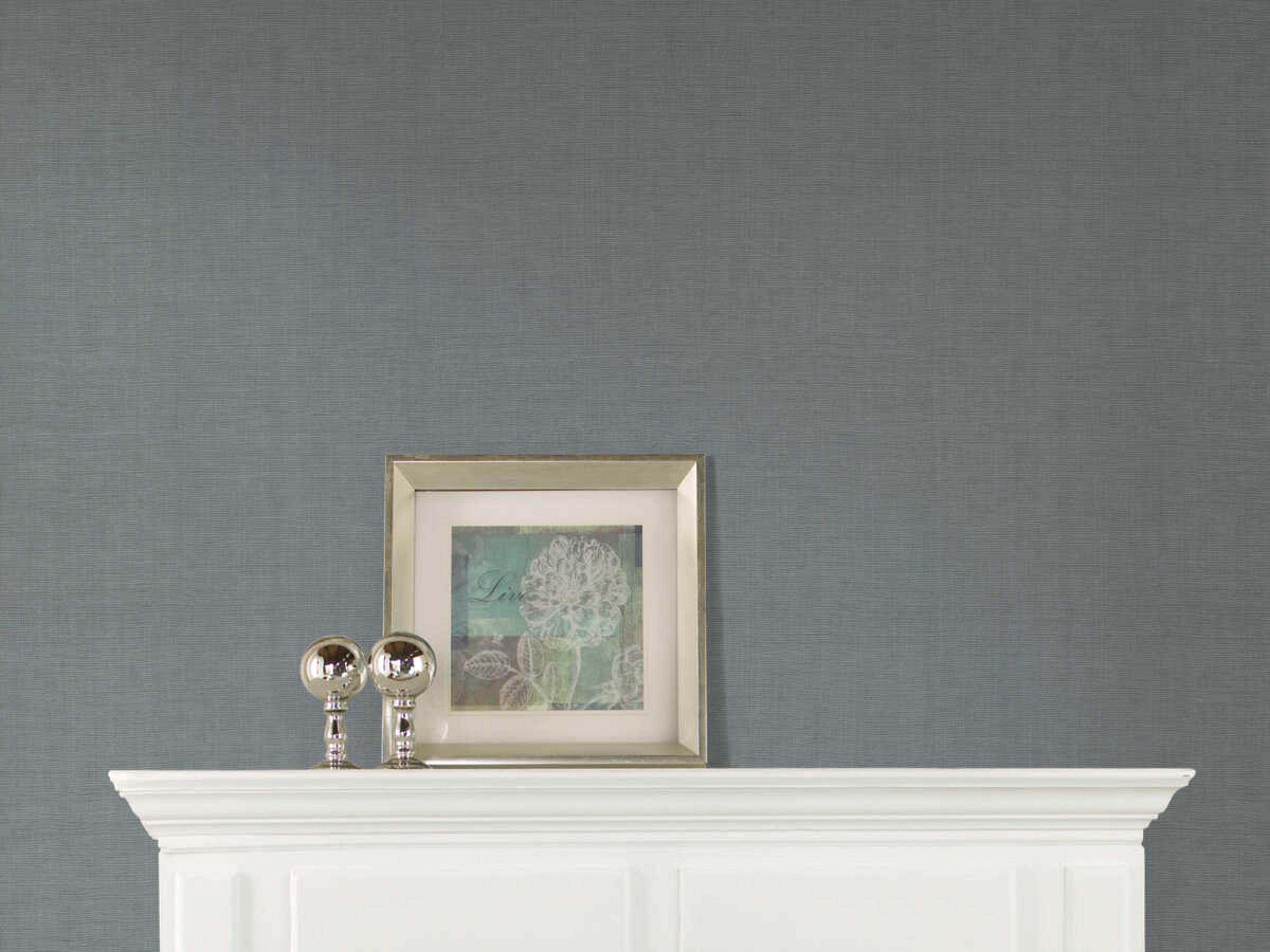 York Wallcoverings Signature Textures Teal Wire Mesh Wallpaper