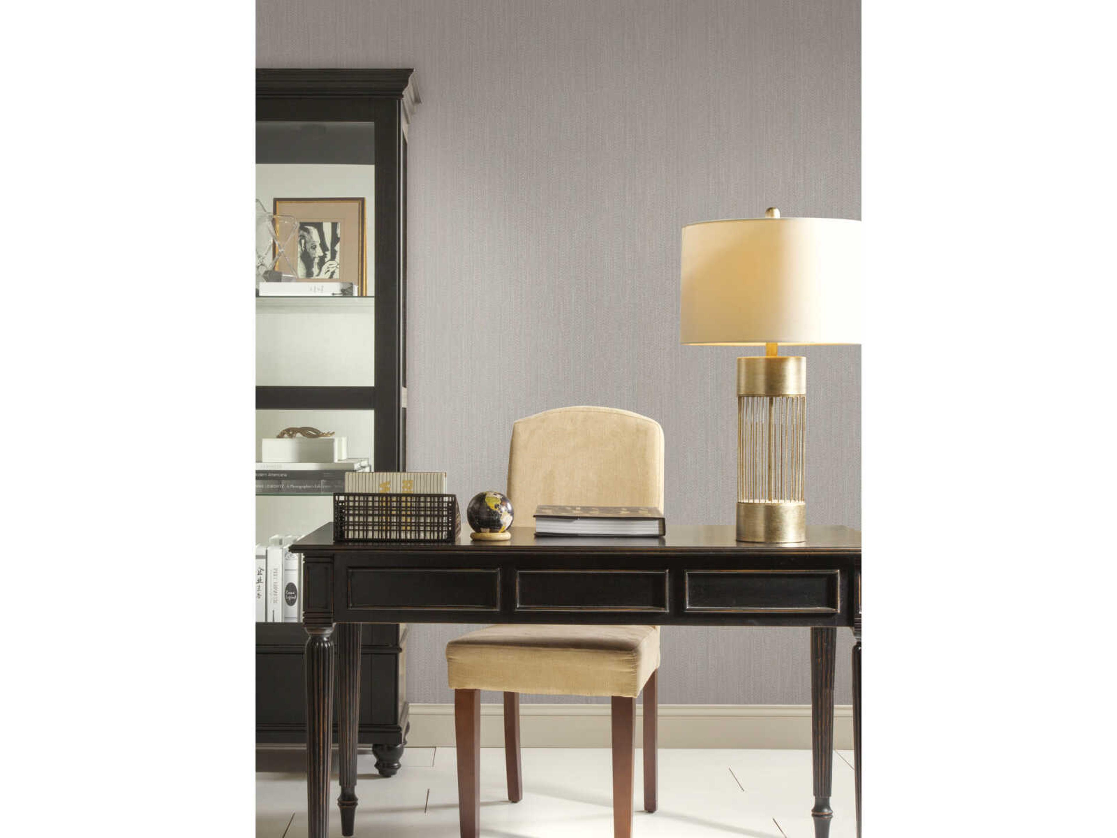 York Wallcoverings Signature Textures Grey Chevron Channel Wallpaper