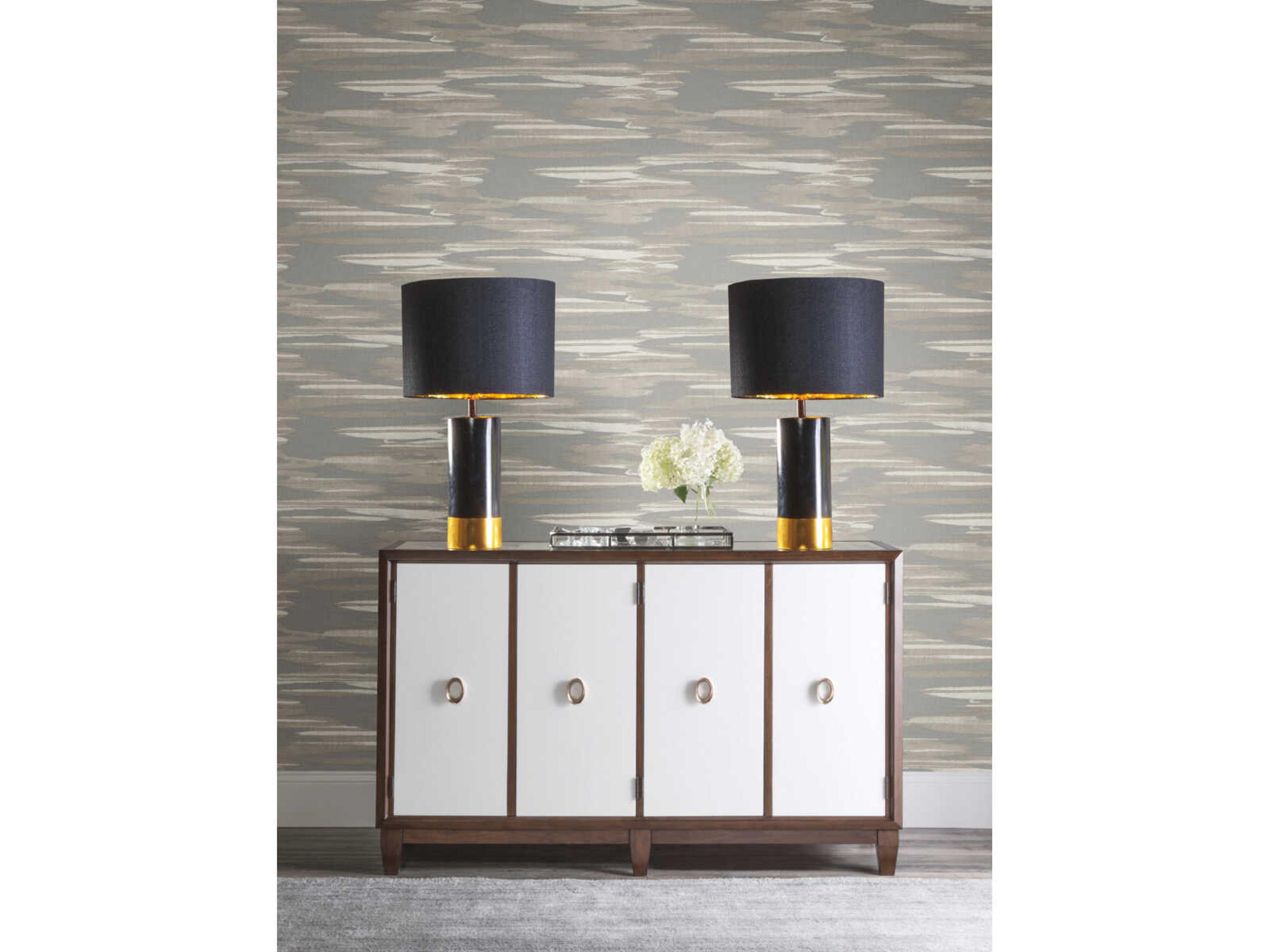 York Wallcoverings Antonina Vella Dazzling Dimensions Volume II Grey Nimbus Wallpaper