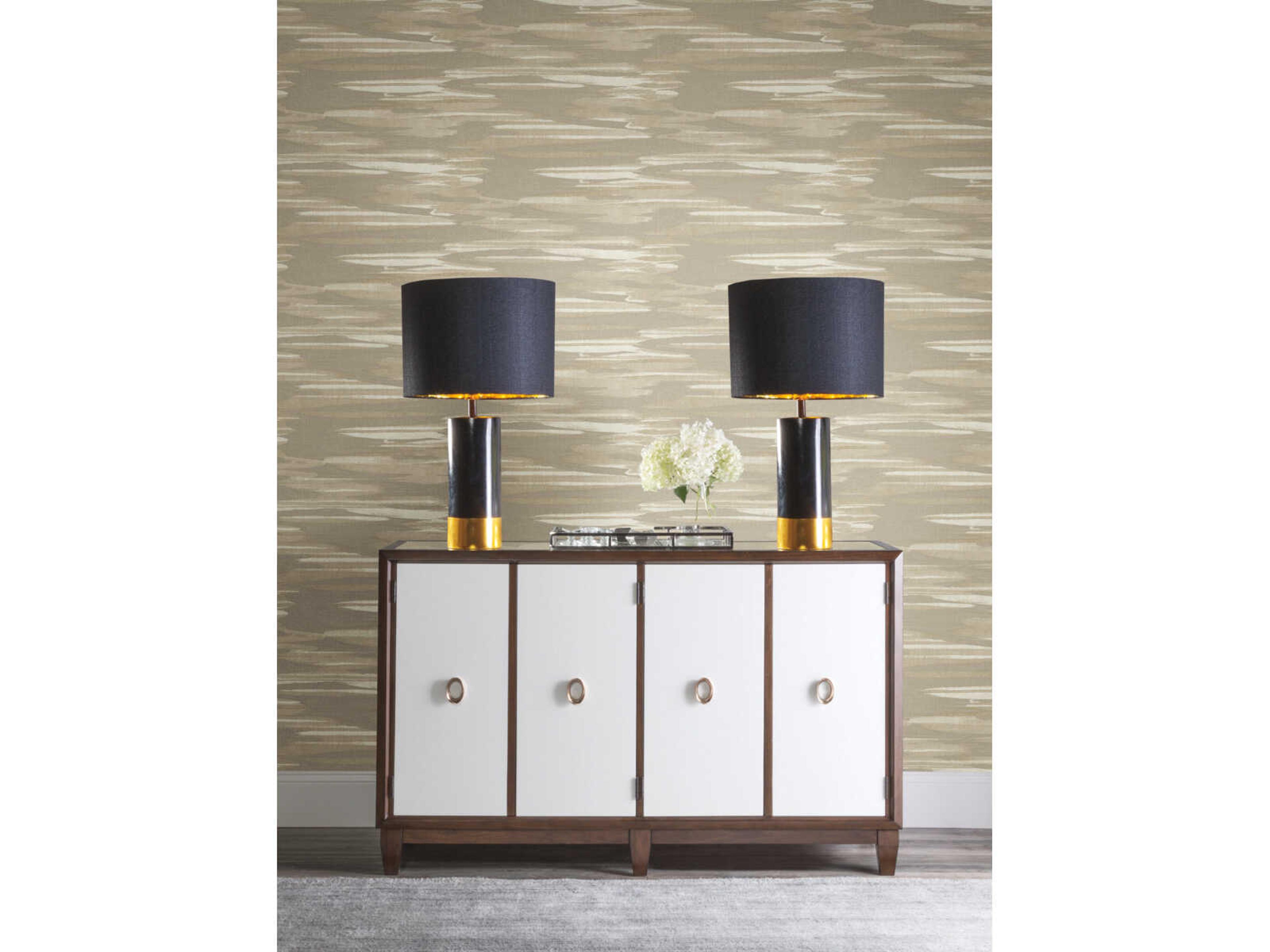 York Wallcoverings Antonina Vella Dazzling Dimensions Volume II Taupe Nimbus Wallpaper