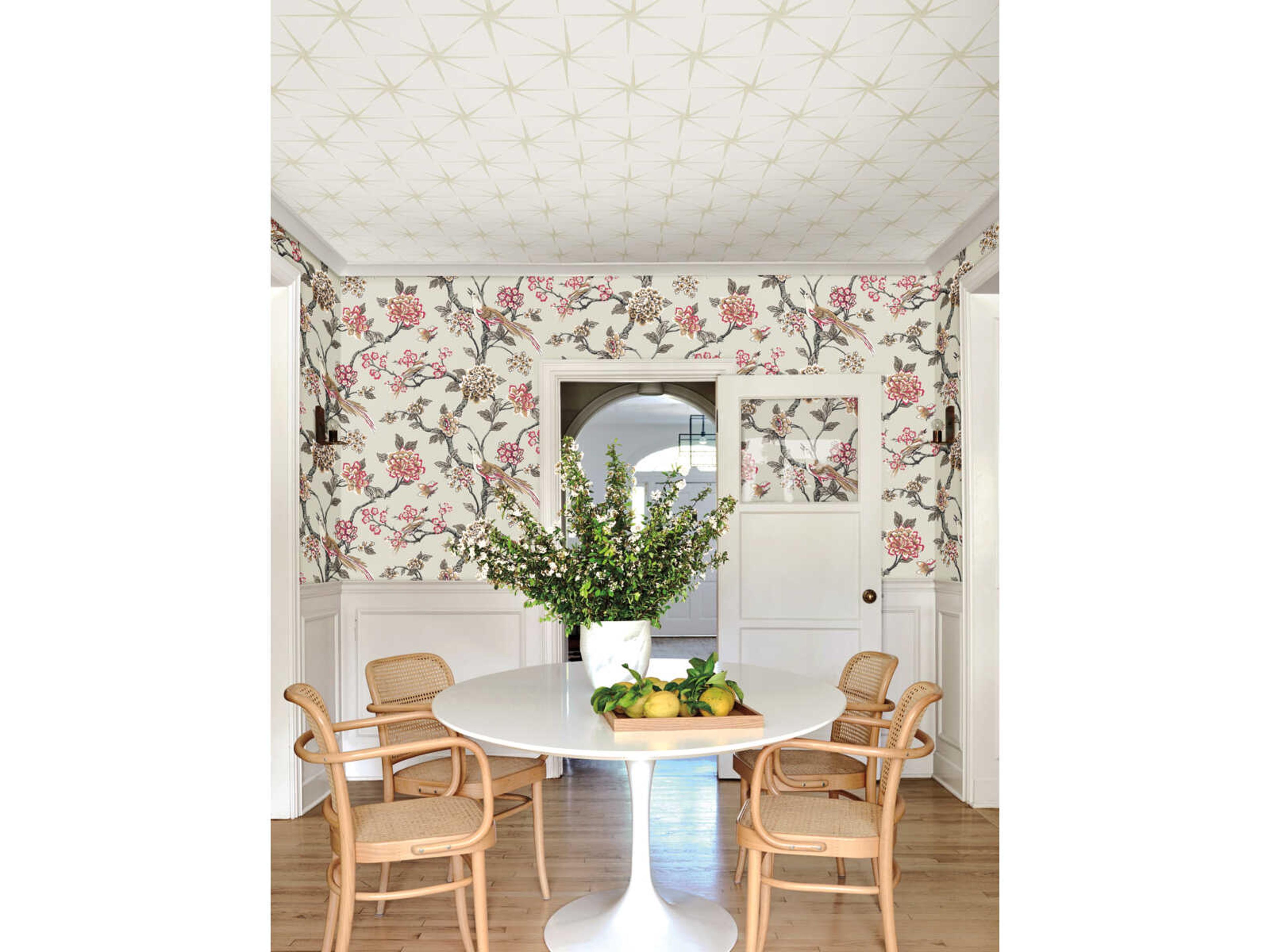 York Wallcoverings Grandmillennial Beige Fanciful Peel & Stick Wallpaper