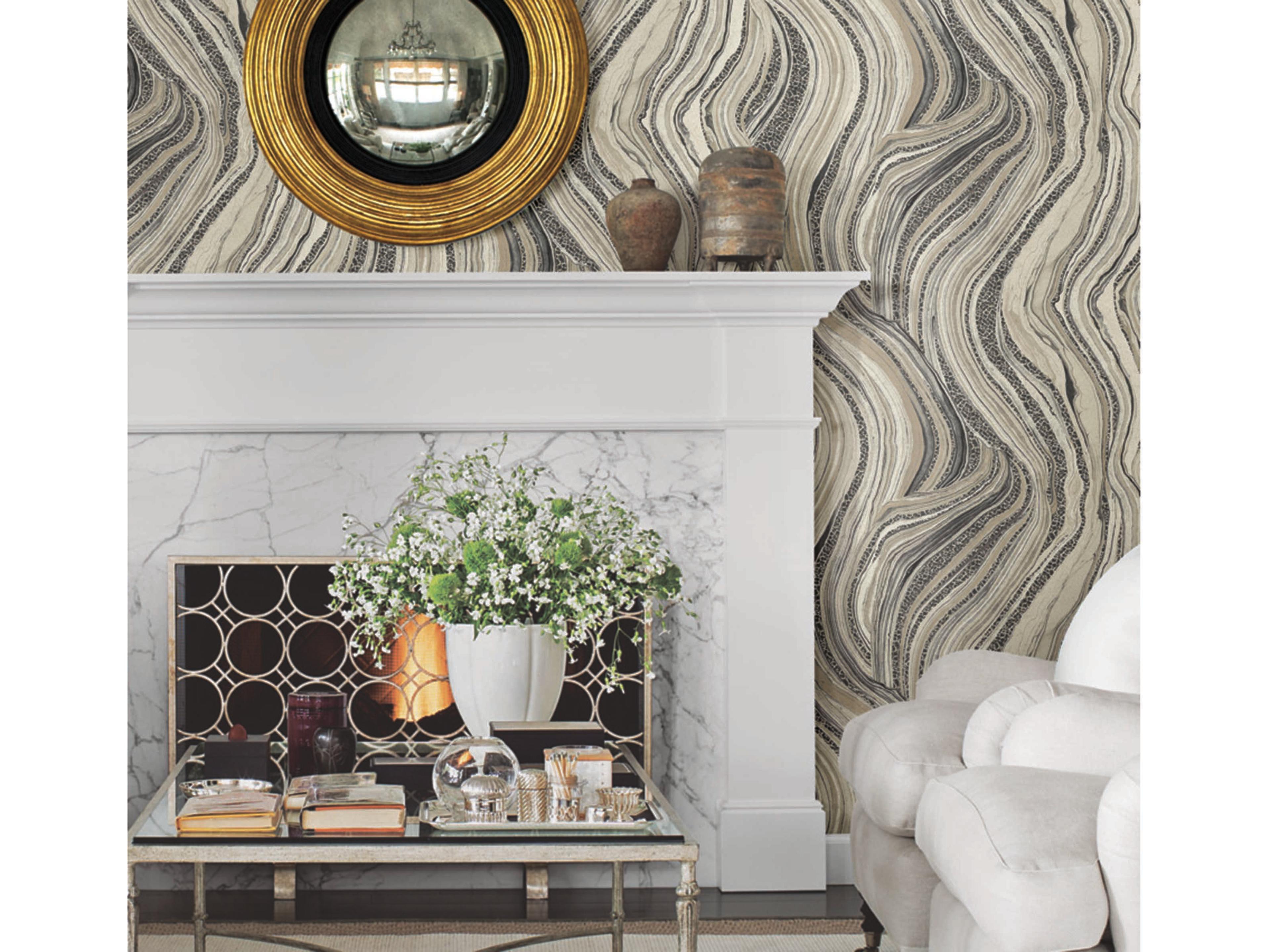 York Wallcoverings Ronald Redding Traveler Linen Streaming Cheetah Wallpaper